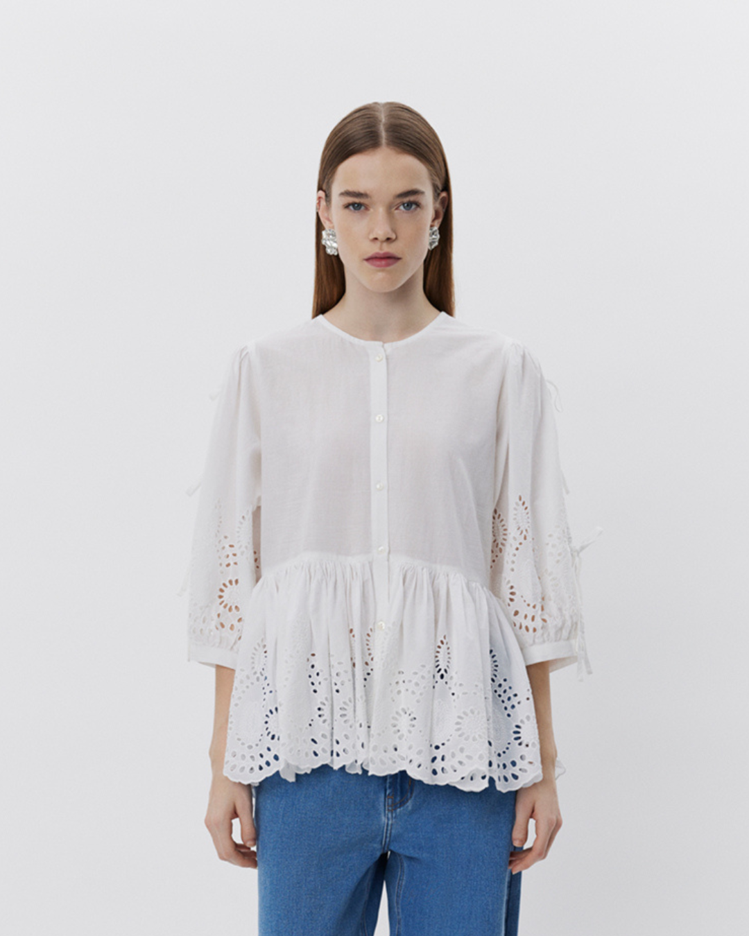 Sofie Schnoor WOMEN HATTIESW BLUSE Bluse 0124 Snow white