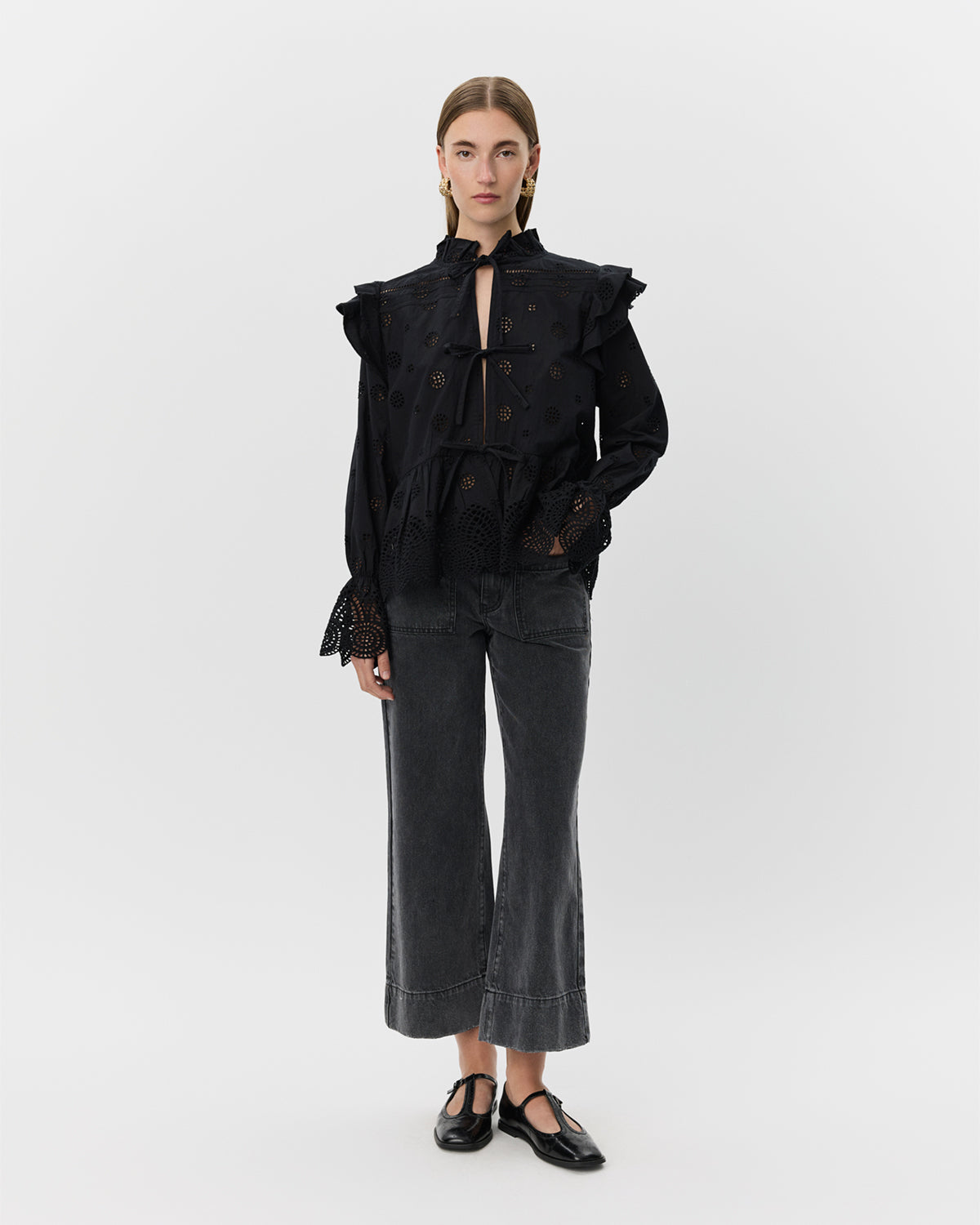 Sofie Schnoor WOMEN HAZELLESW BLOUSE Blouse 1000 Black