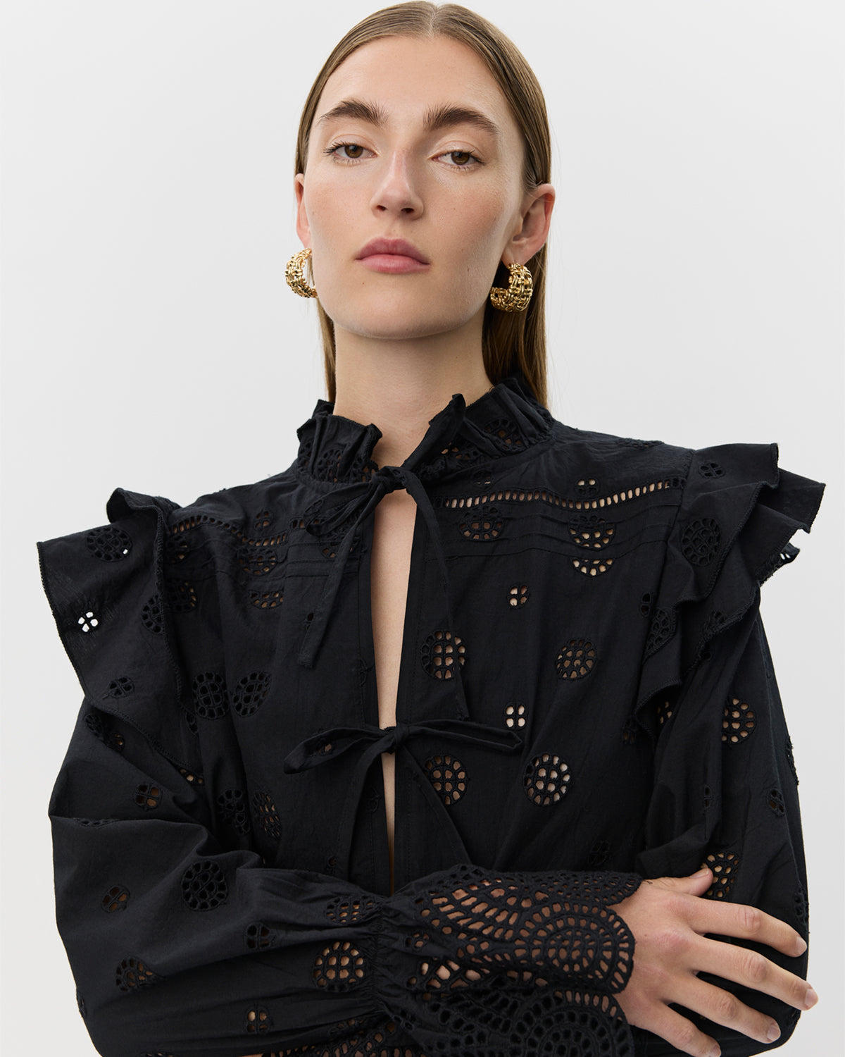 Sofie Schnoor WOMEN HAZELLESW BLUSE Bluse 1000 Black