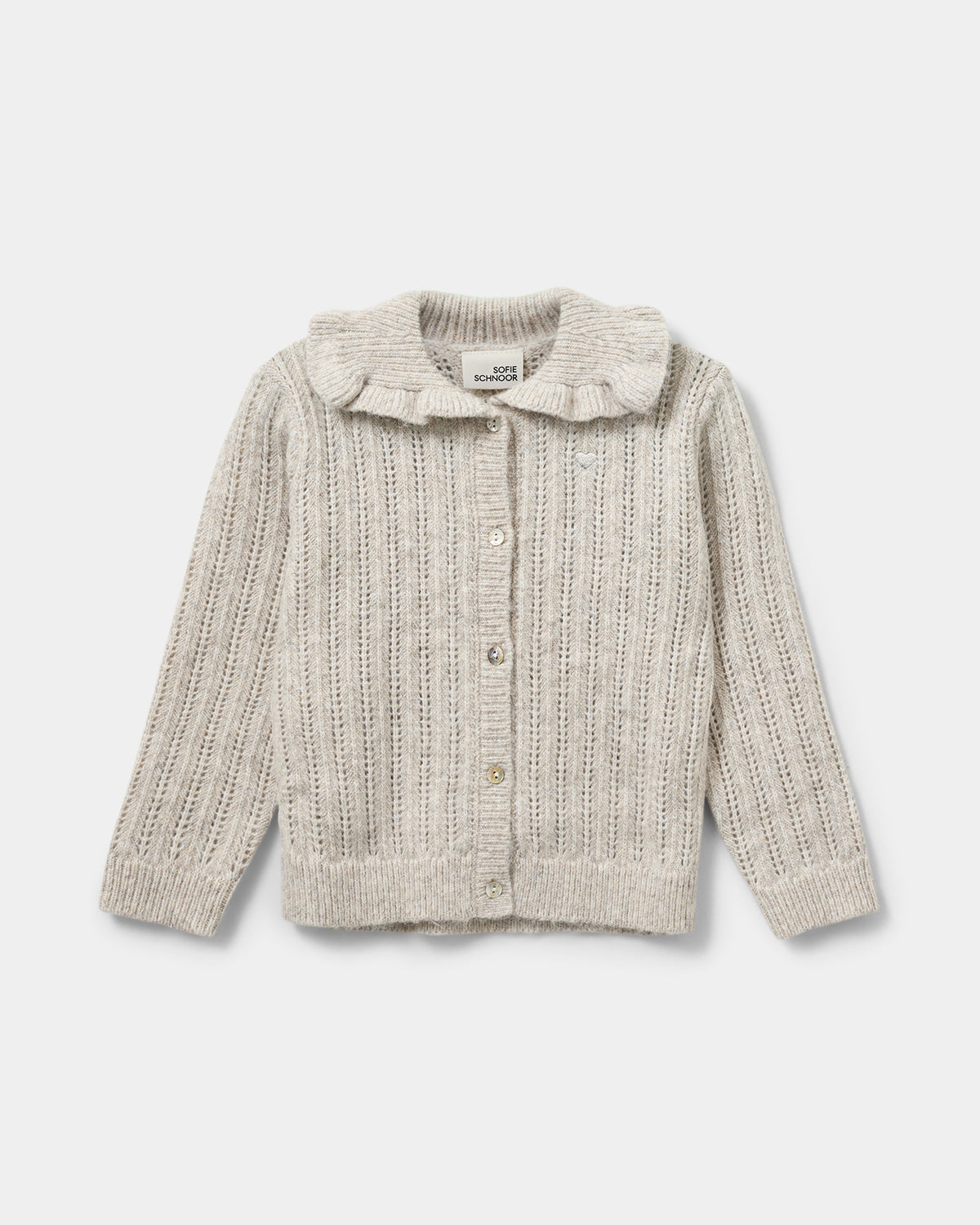Sofie Schnoor KIDS HENNYSK CARDIGAN Cardigan 0136 Ecru melange