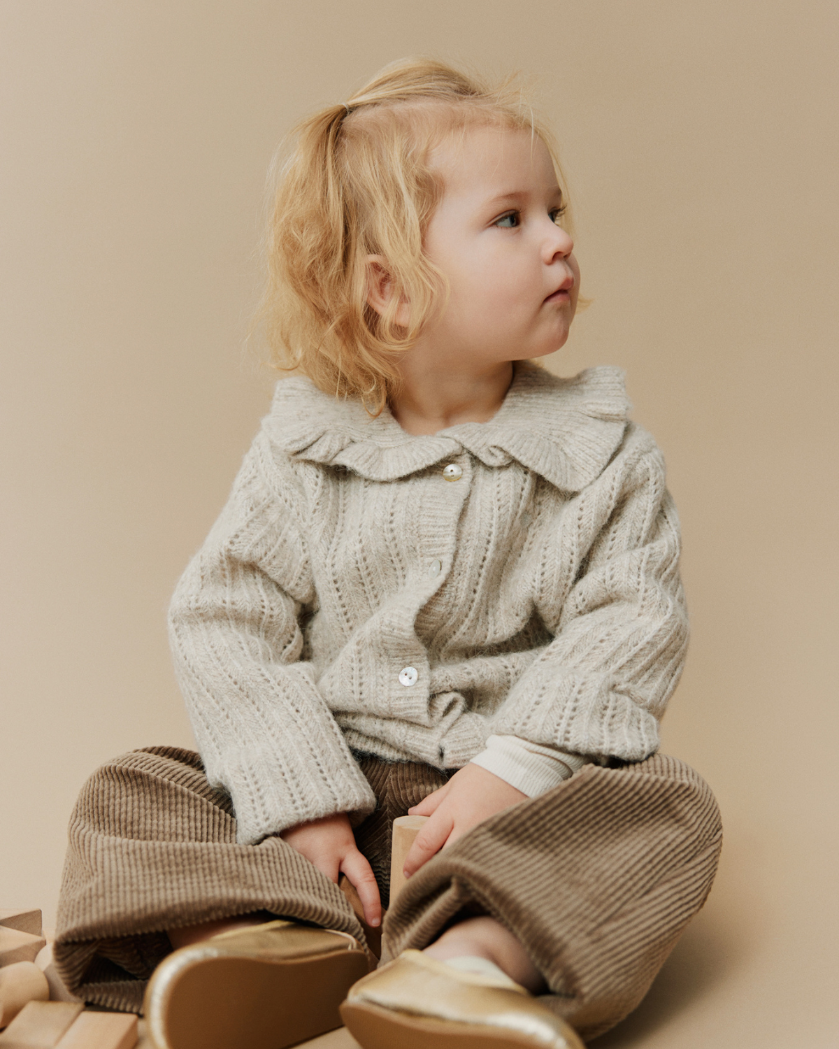 Sofie Schnoor KIDS HENNYSK CARDIGAN Cardigan 0136 Ecru melange