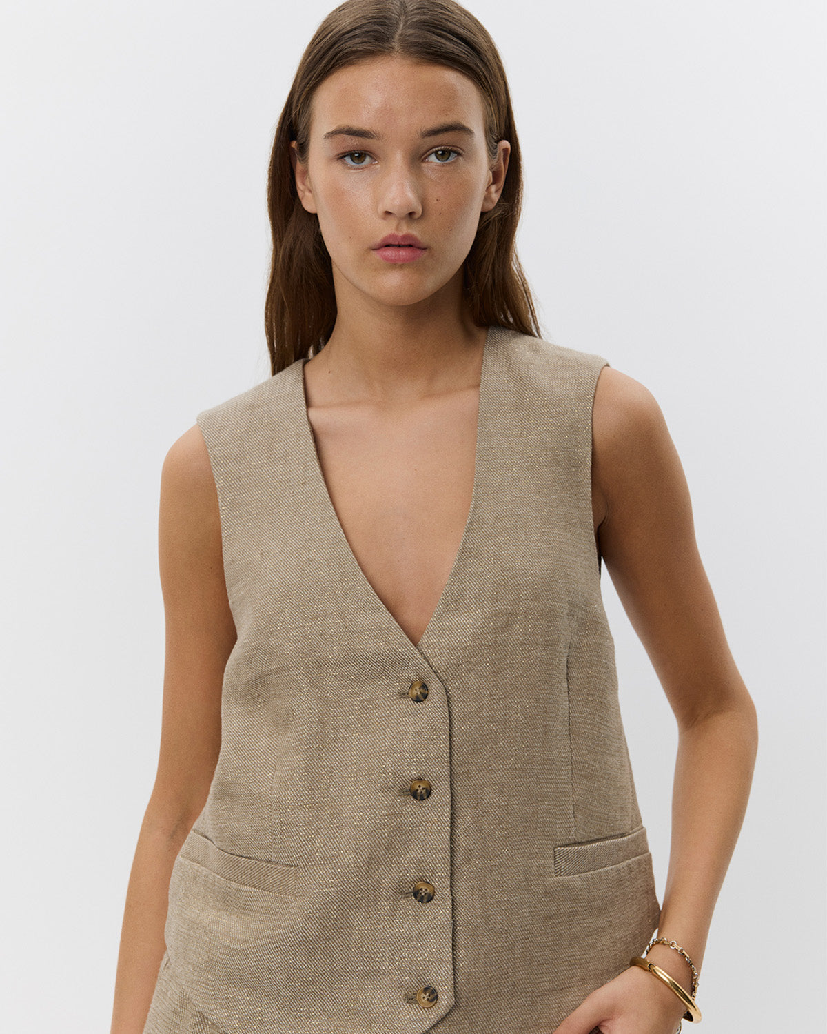 Sofie Schnoor WOMEN IDASW VEST Vest 7055 Light brown