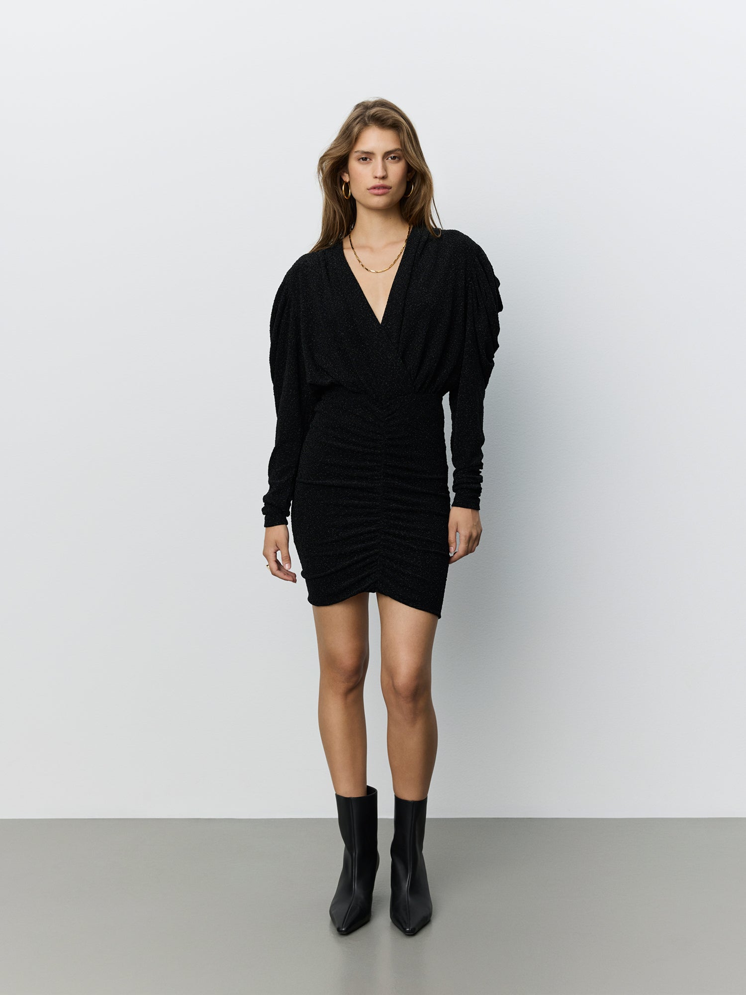 Sofie Schnoor WOMEN ILYASW GLITTER KJOLE Kjole 1003 Black glitter