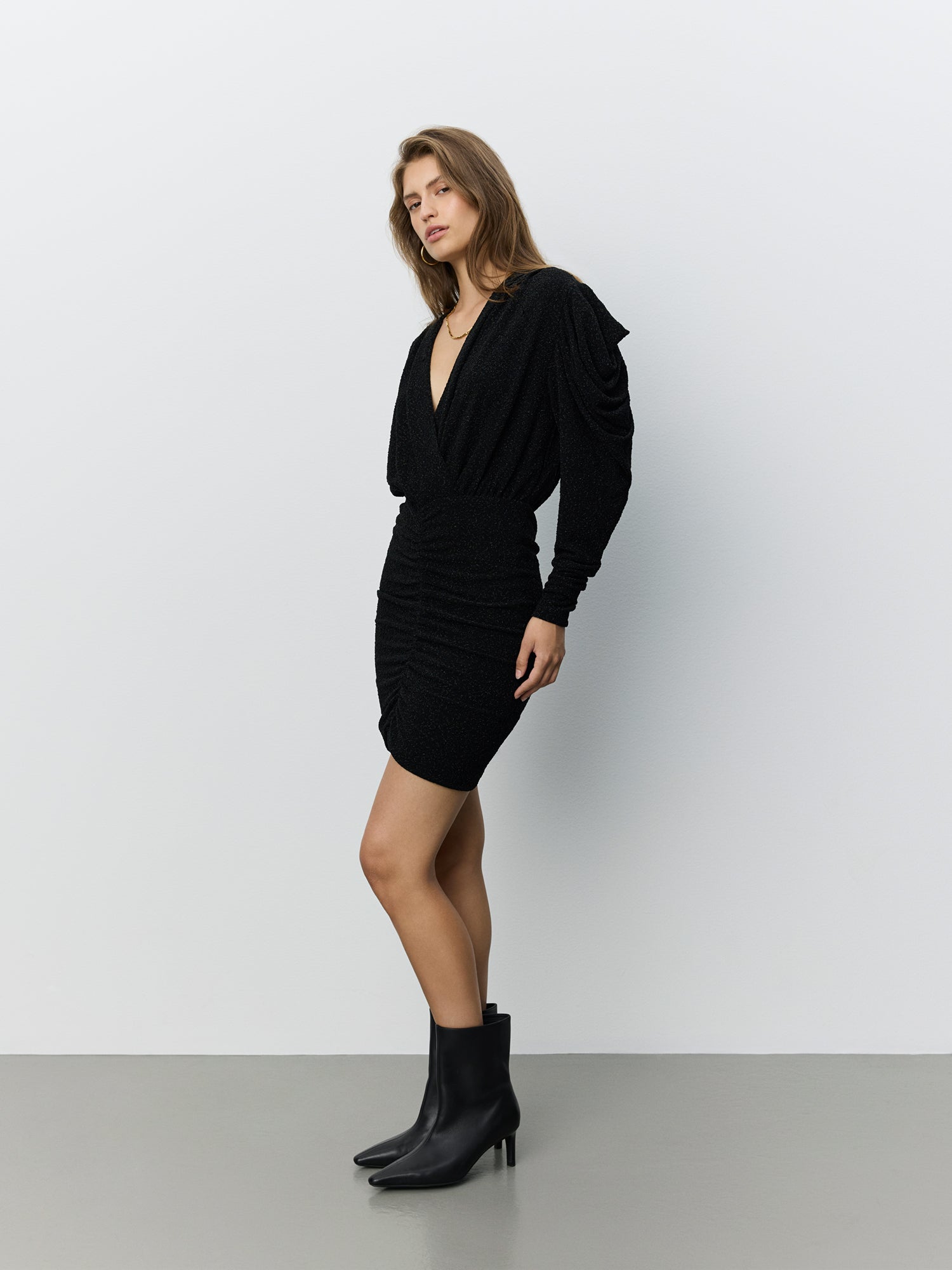 Sofie Schnoor WOMEN ILYASW GLITTER KJOLE Kjole 1003 Black glitter