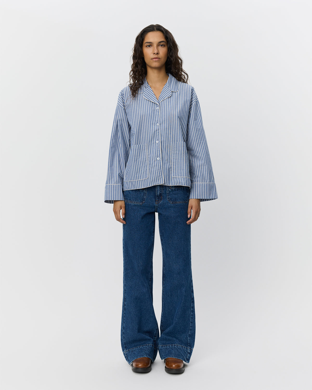 Sofie Schnoor WOMEN IMANASW SHIRT Shirt 5092 Blue striped