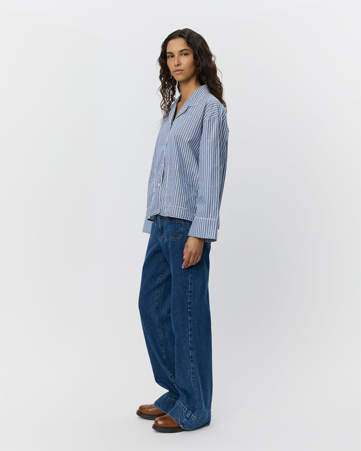 Sofie Schnoor WOMEN IMANASW SHIRT Shirt 5092 Blue striped