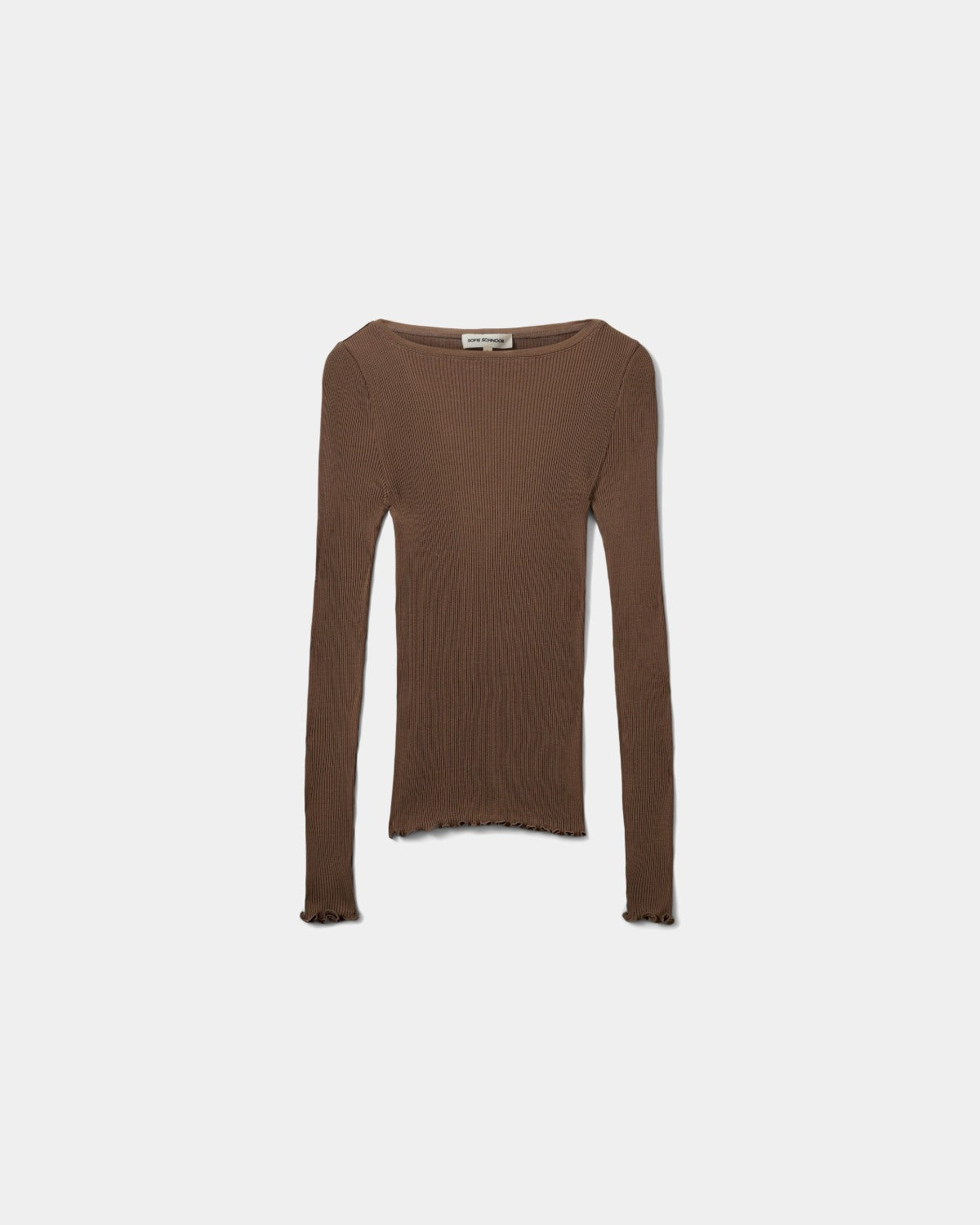Sofie Schnoor WOMEN IRISASW LANGÆRMET T-SHIRT T-shirt lang ærmet 9099 Middle Brown