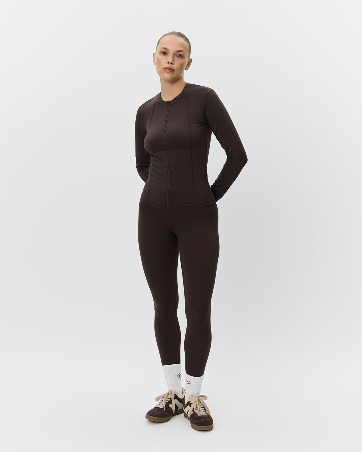Sofie Schnoor SPORT JAYASPO ZIP BLOUSE Blouse 7025 Dark brown