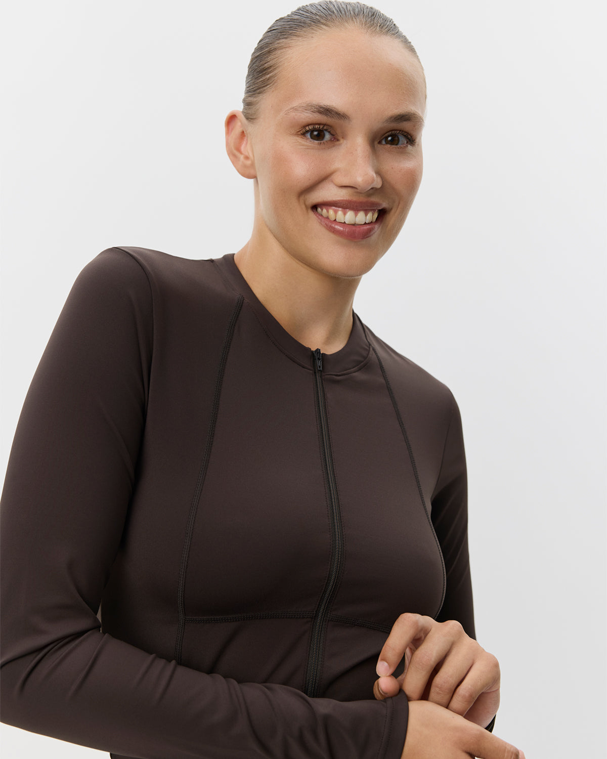 Sofie Schnoor SPORT JAYASPO ZIP BLOUSE Blouse 7025 Dark brown
