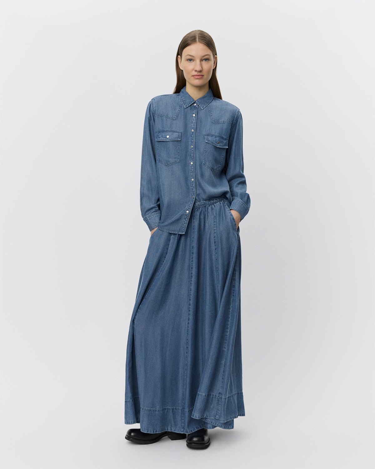 Sofie Schnoor WOMEN JENNYSW SHIRT Shirt 5002 Denim blue