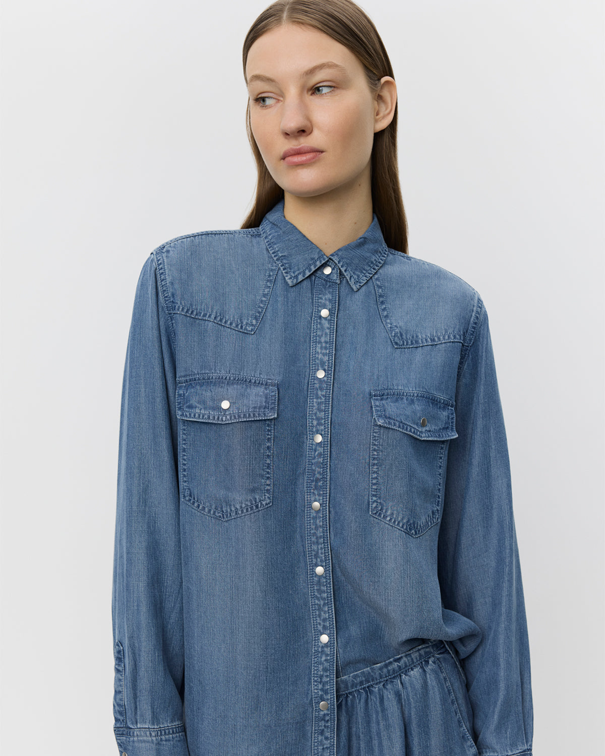 Sofie Schnoor WOMEN JENNYSW SKJORTE Skjorte 5002 Denim blue