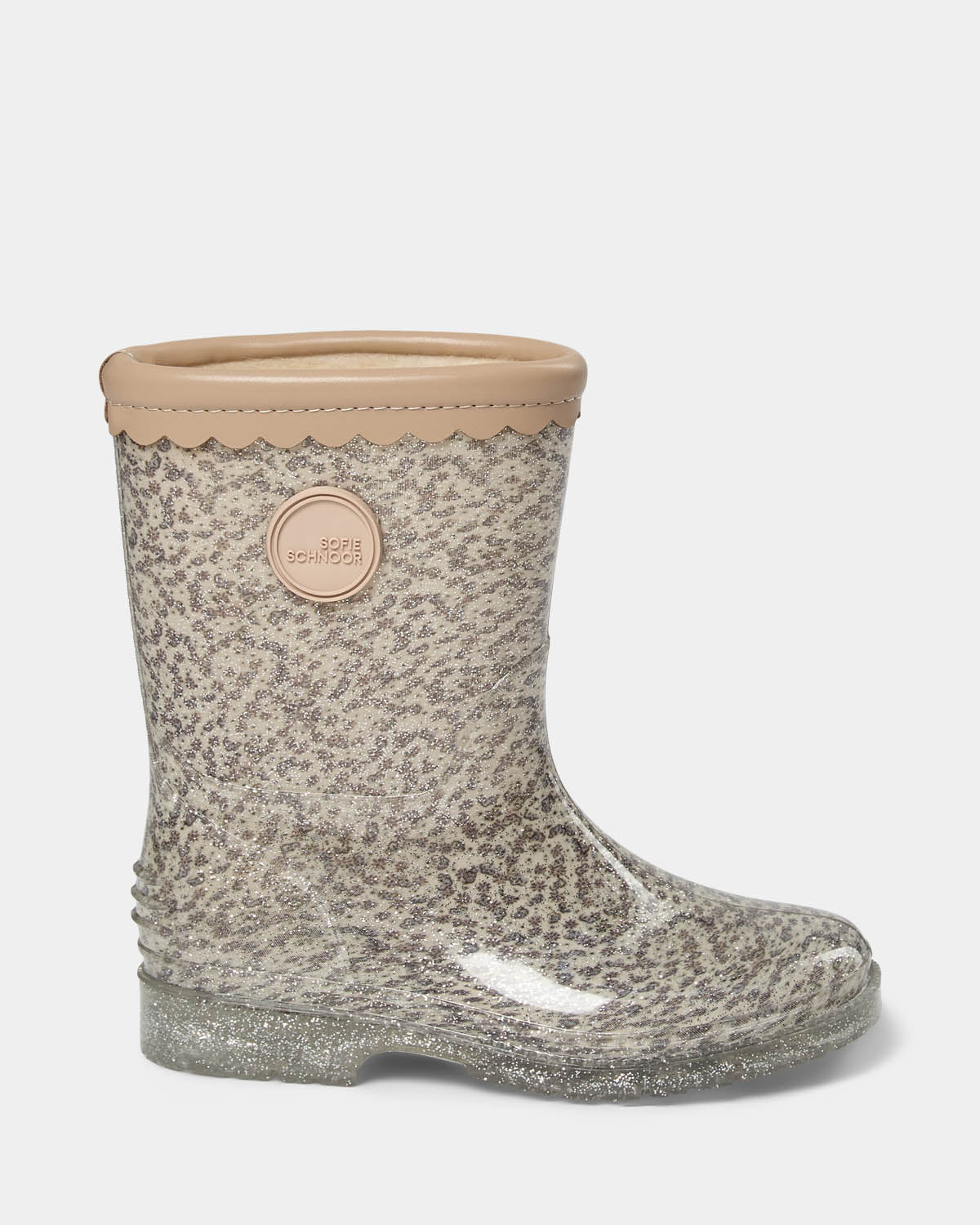 Sofie Schnoor KIDS JESSICAKB GUMMISTØVLE MED FOER Gummistøvle 9109 Off White w AOP