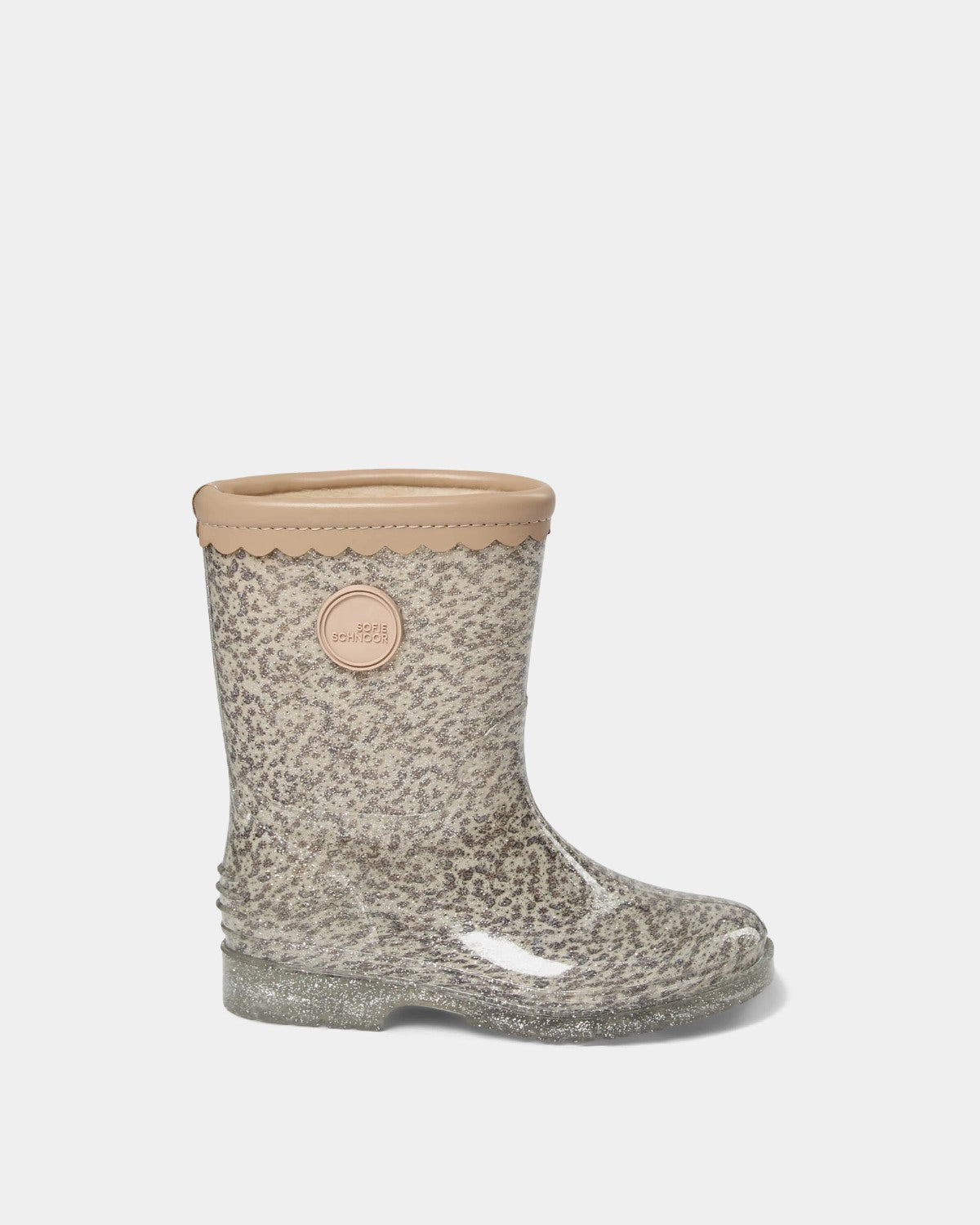 Sofie Schnoor KIDS JESSICAKB GUMMISTØVLE MED FOER Gummistøvle 9109 Off White w AOP