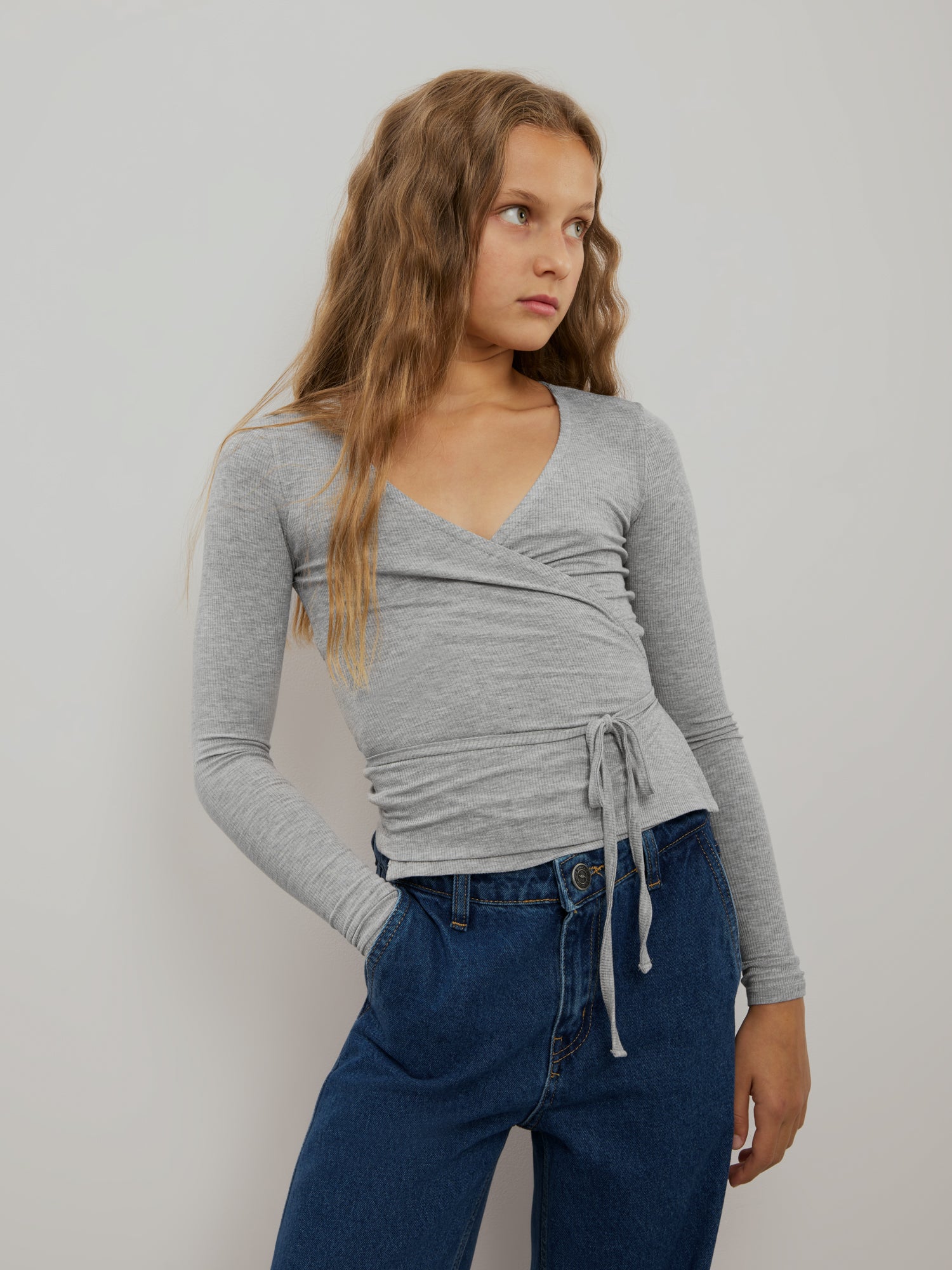 Sofie Schnoor YOUNG JOODYSY CARDIGAN Cardigan 8010 Grey melange