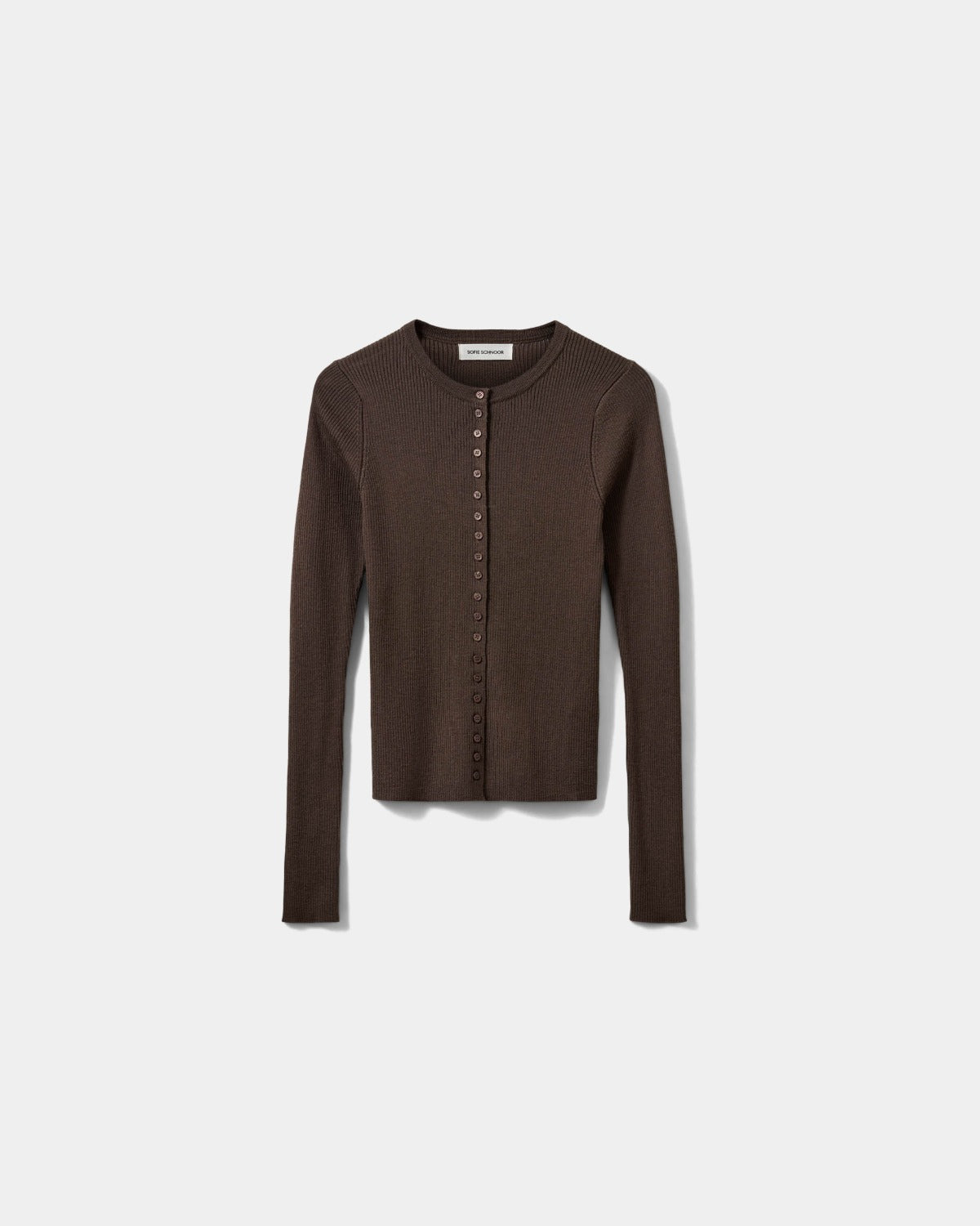 Sofie Schnoor WOMEN JULESSW STRIK CARDIGAN Cardigan 7052 Brown