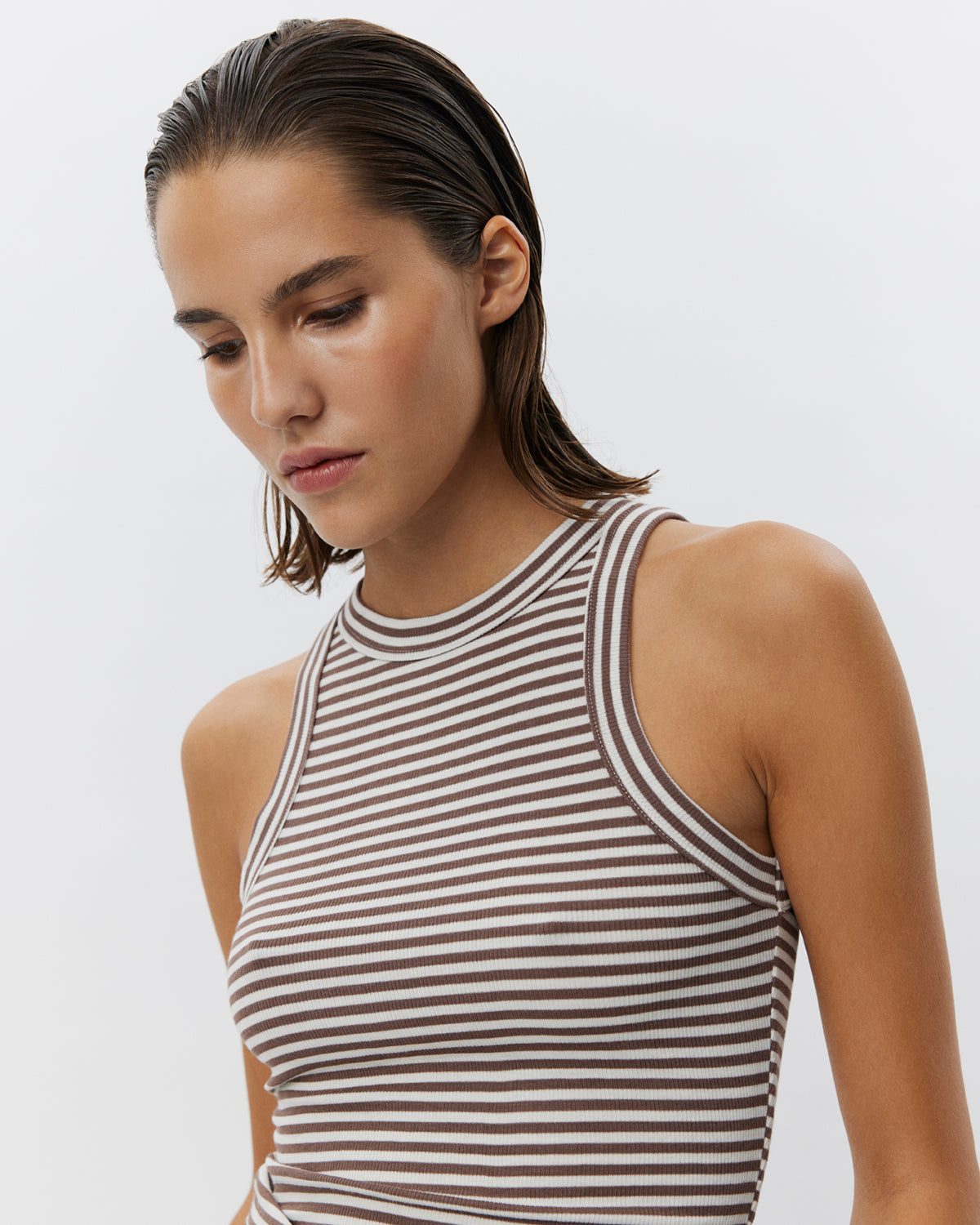 Sofie Schnoor WOMEN JULLIESW STRIBE TOP Top 7113 Brown Striped