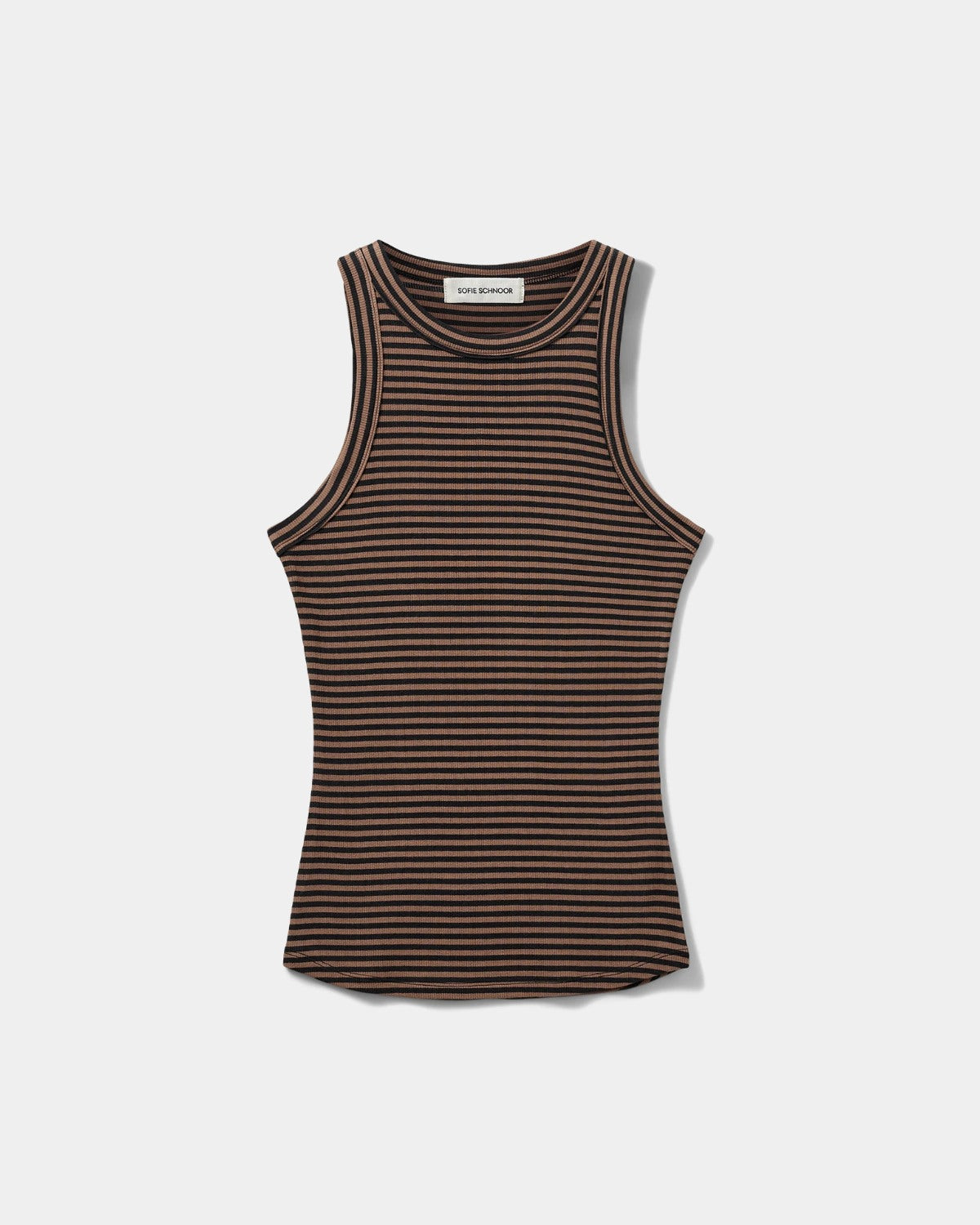 Sofie Schnoor WOMEN JULLIESW STRIBE TOP Top 7140 Light Brown Black striped
