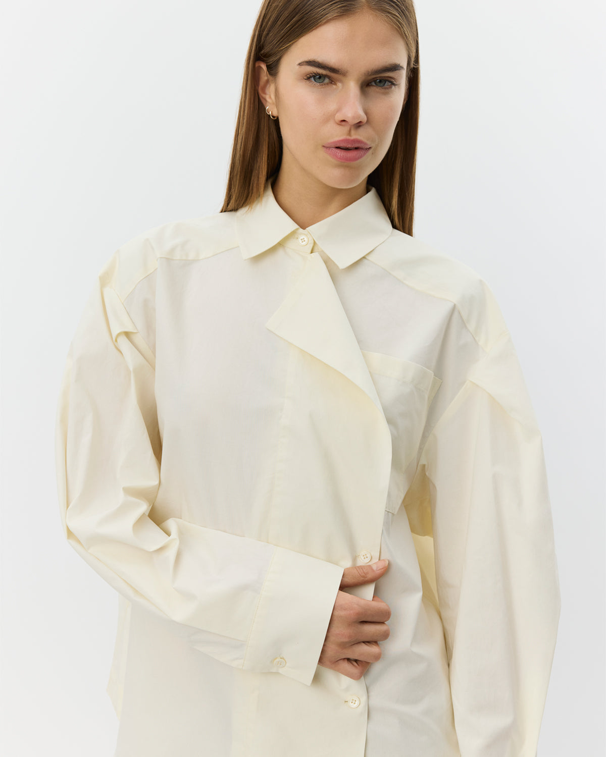 Sofie Schnoor WOMEN KITSW OVERSIZE MULTI-LUKKET SKJORTE Skjorte 2026 Light yellow