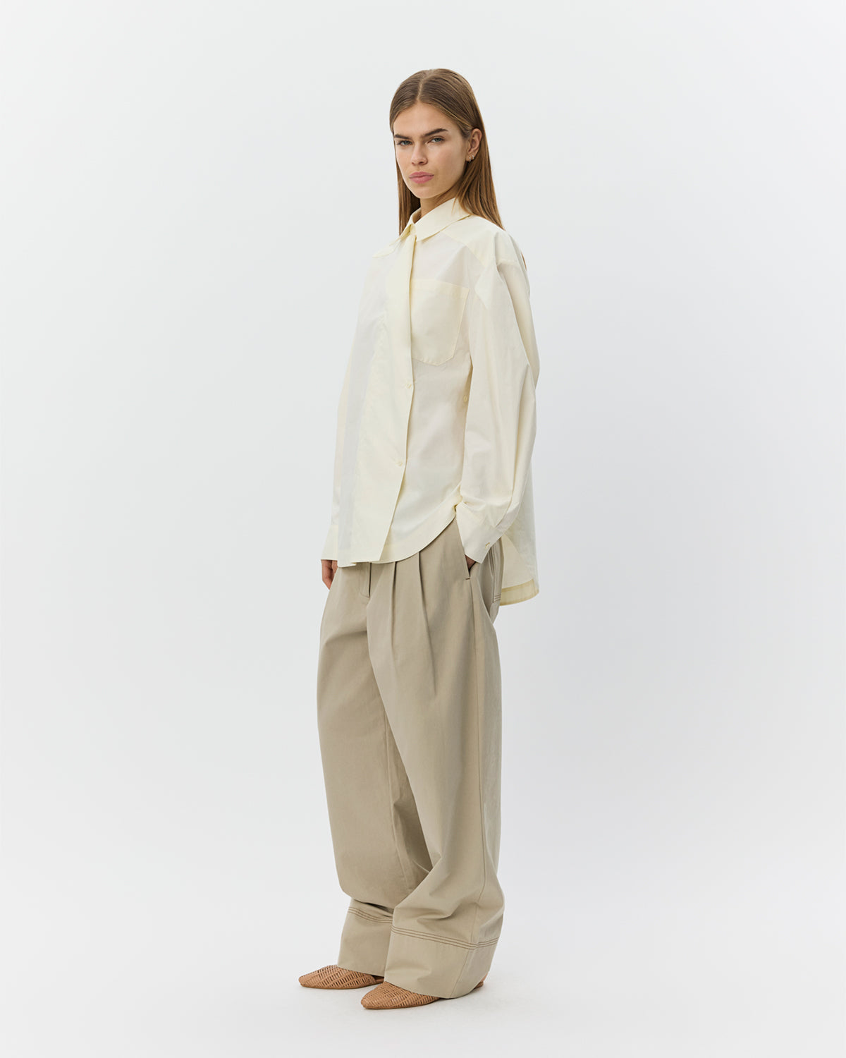 Sofie Schnoor WOMEN KITSW OVERSIZE MULTI-LUKKET SKJORTE Skjorte 2026 Light yellow