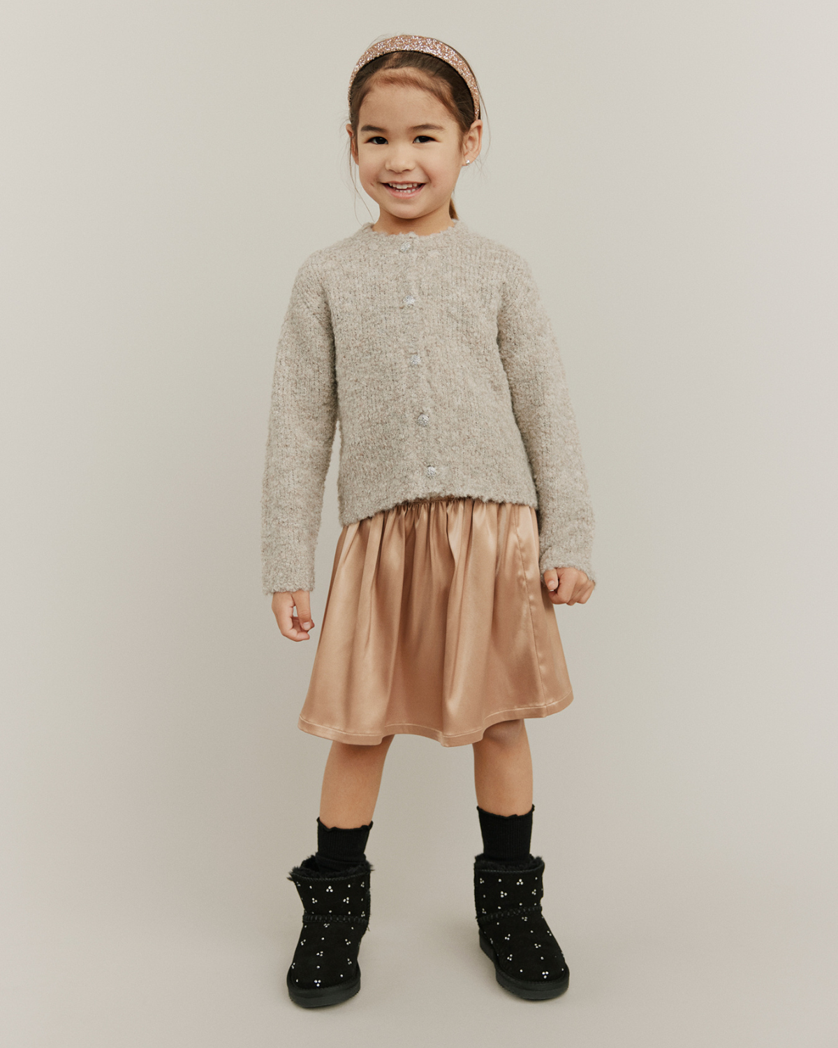 Sofie Schnoor KIDS KYRASK CARDIGAN Cardigan 7145 Deer Melange