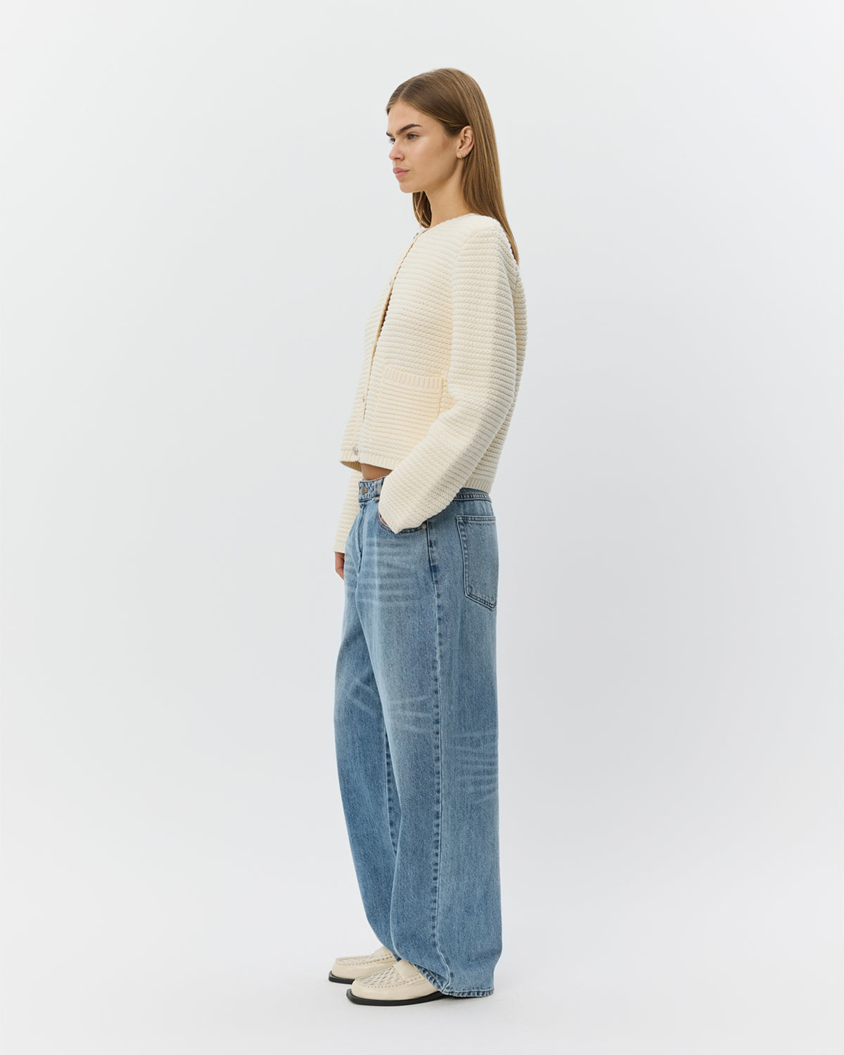 Sofie Schnoor WOMEN KYRASW STRIK CARDIGAN Cardigan 0101 Off white