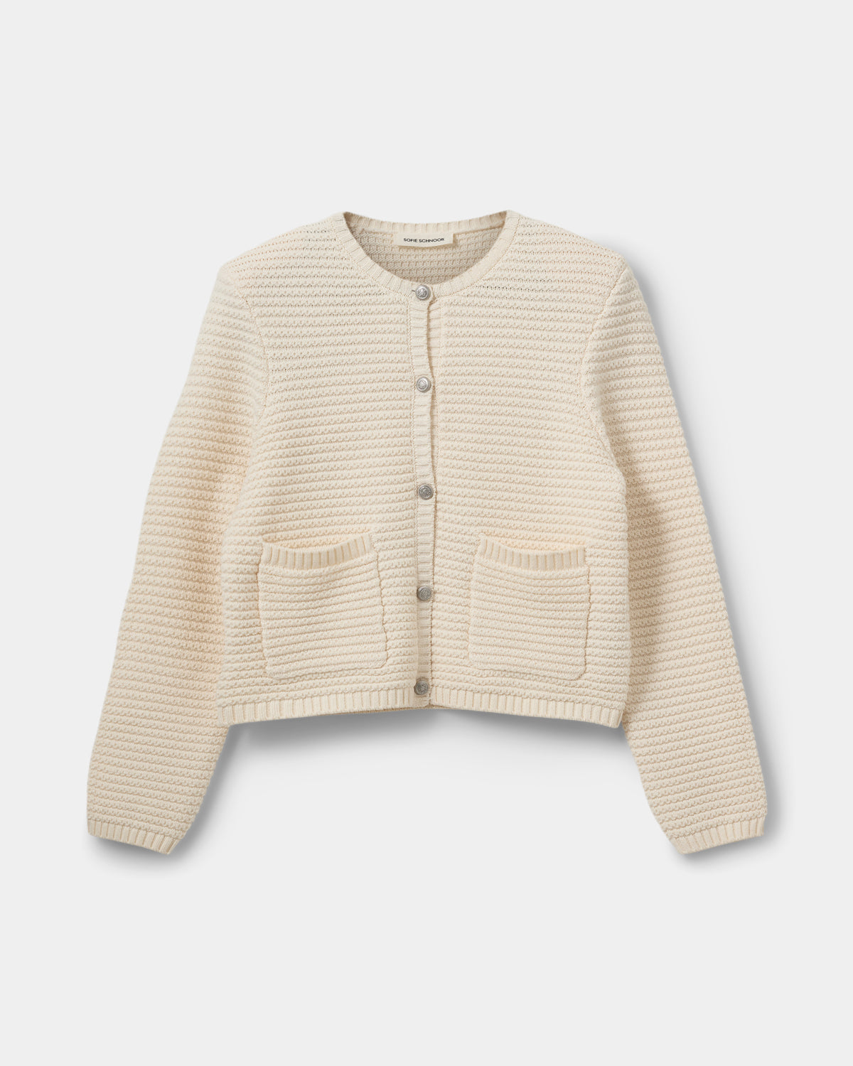 Sofie Schnoor WOMEN KYRASW STRIK CARDIGAN Cardigan 0101 Off white