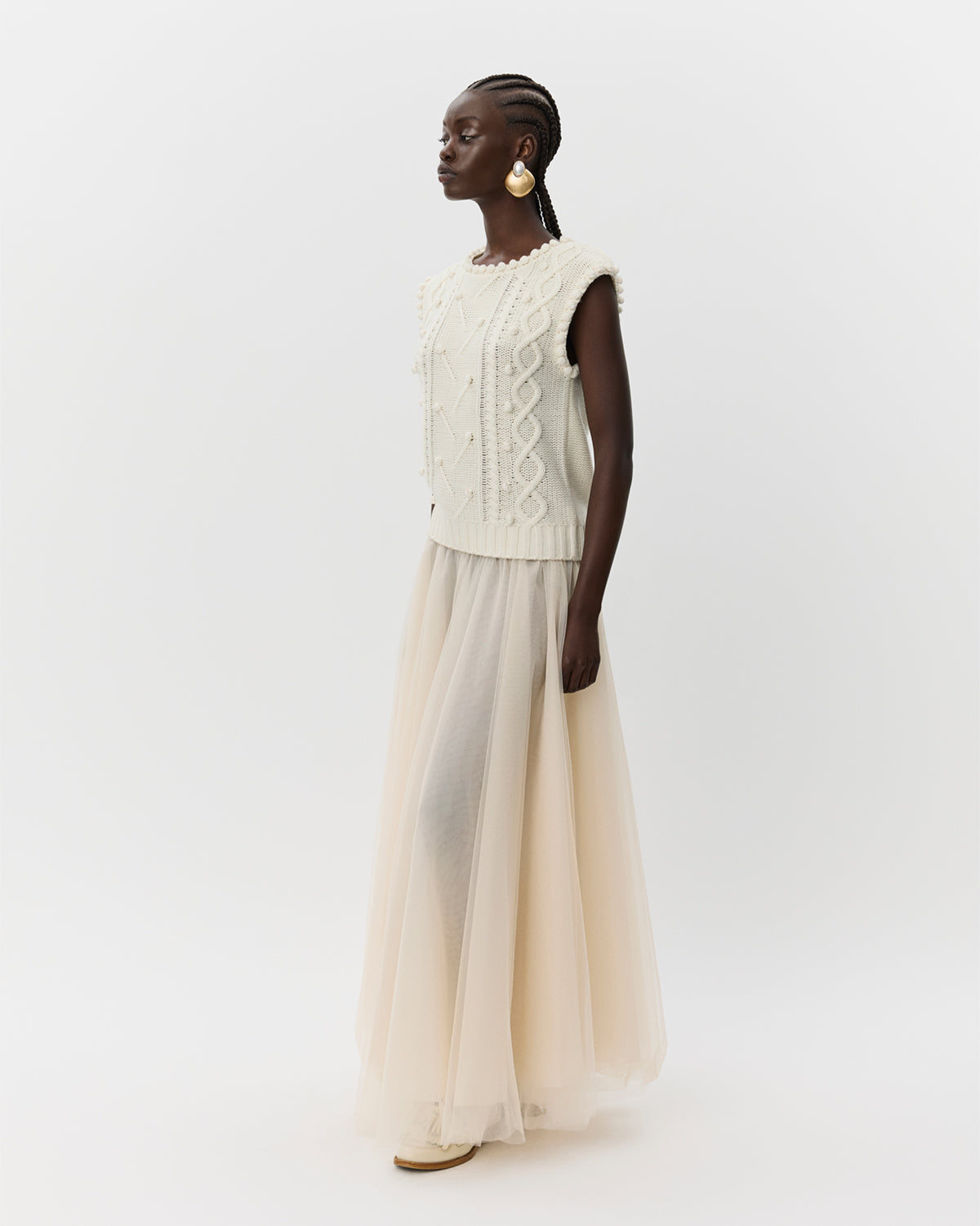 Sofie Schnoor WOMEN KamelaSW Vest Vest 0101 Off white