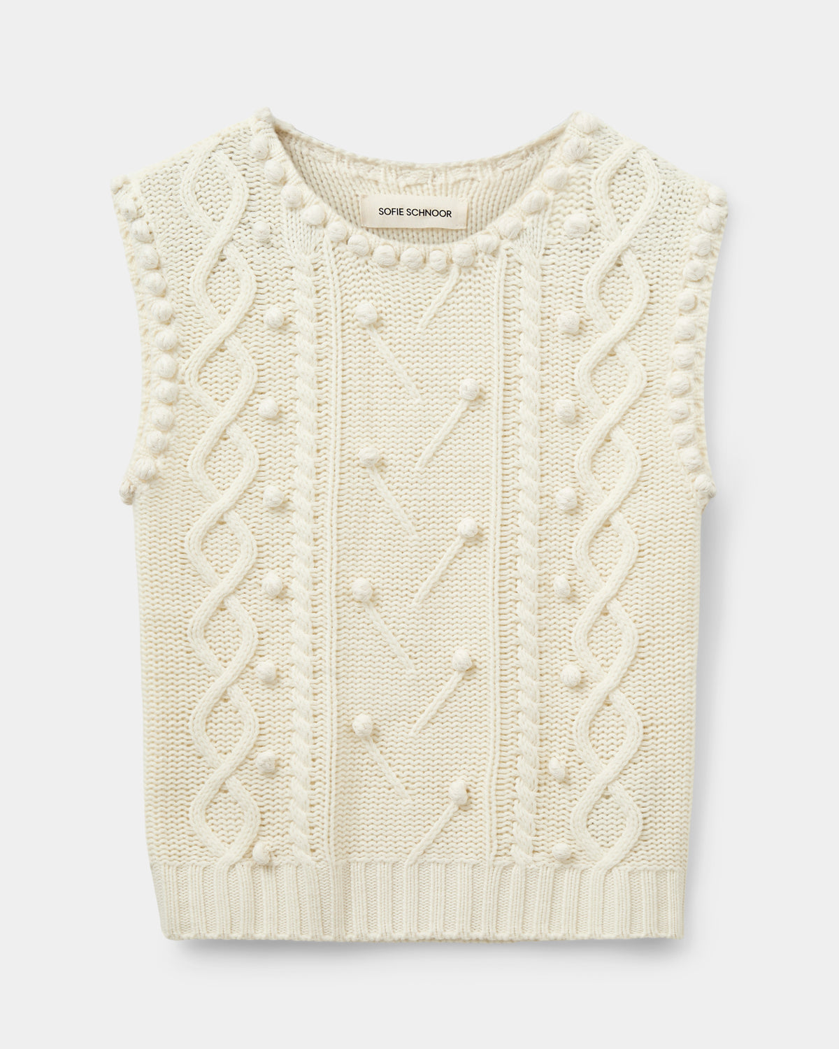Sofie Schnoor WOMEN KamelaSW Vest Vest 0101 Off white
