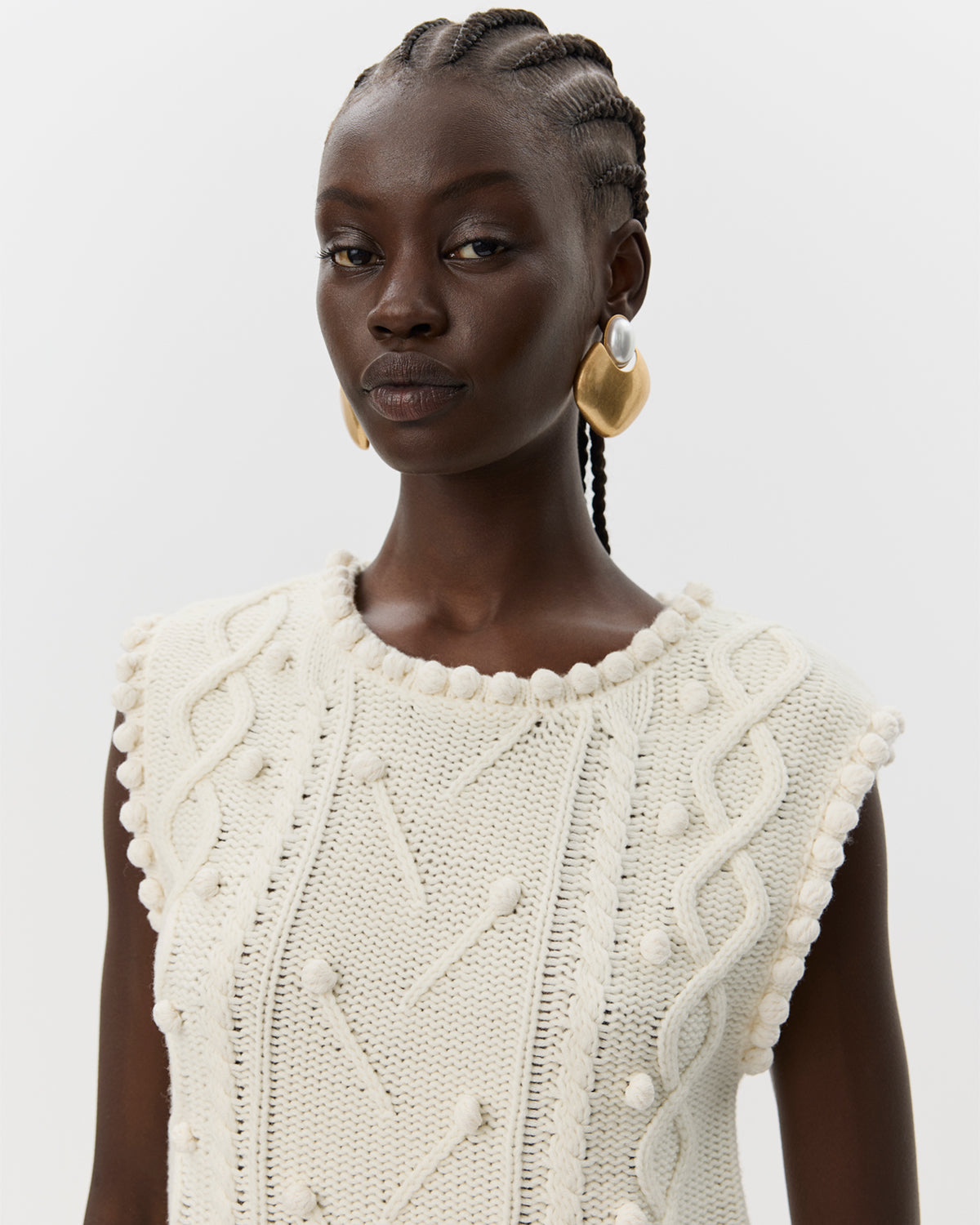 Sofie Schnoor WOMEN KamelaSW Vest Vest 0101 Off white