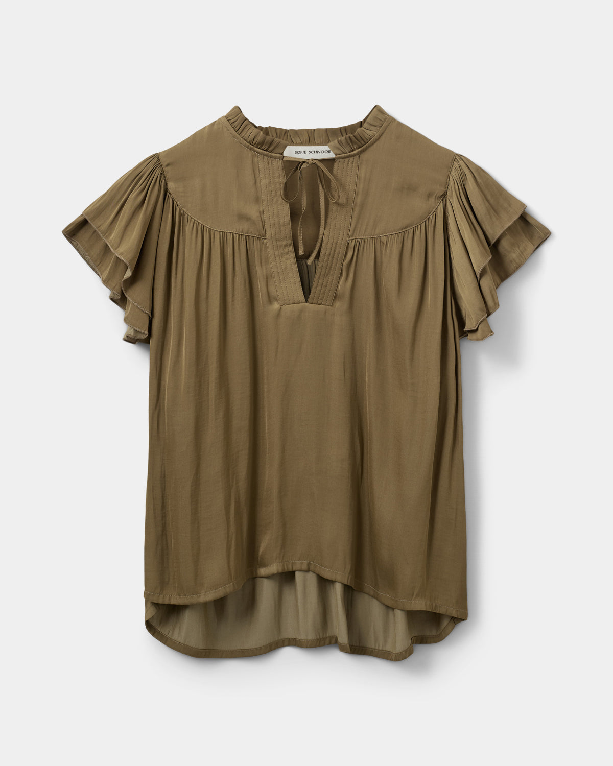 Sofie Schnoor WOMEN LALILASW TOP Top 3097 Olive Leaf