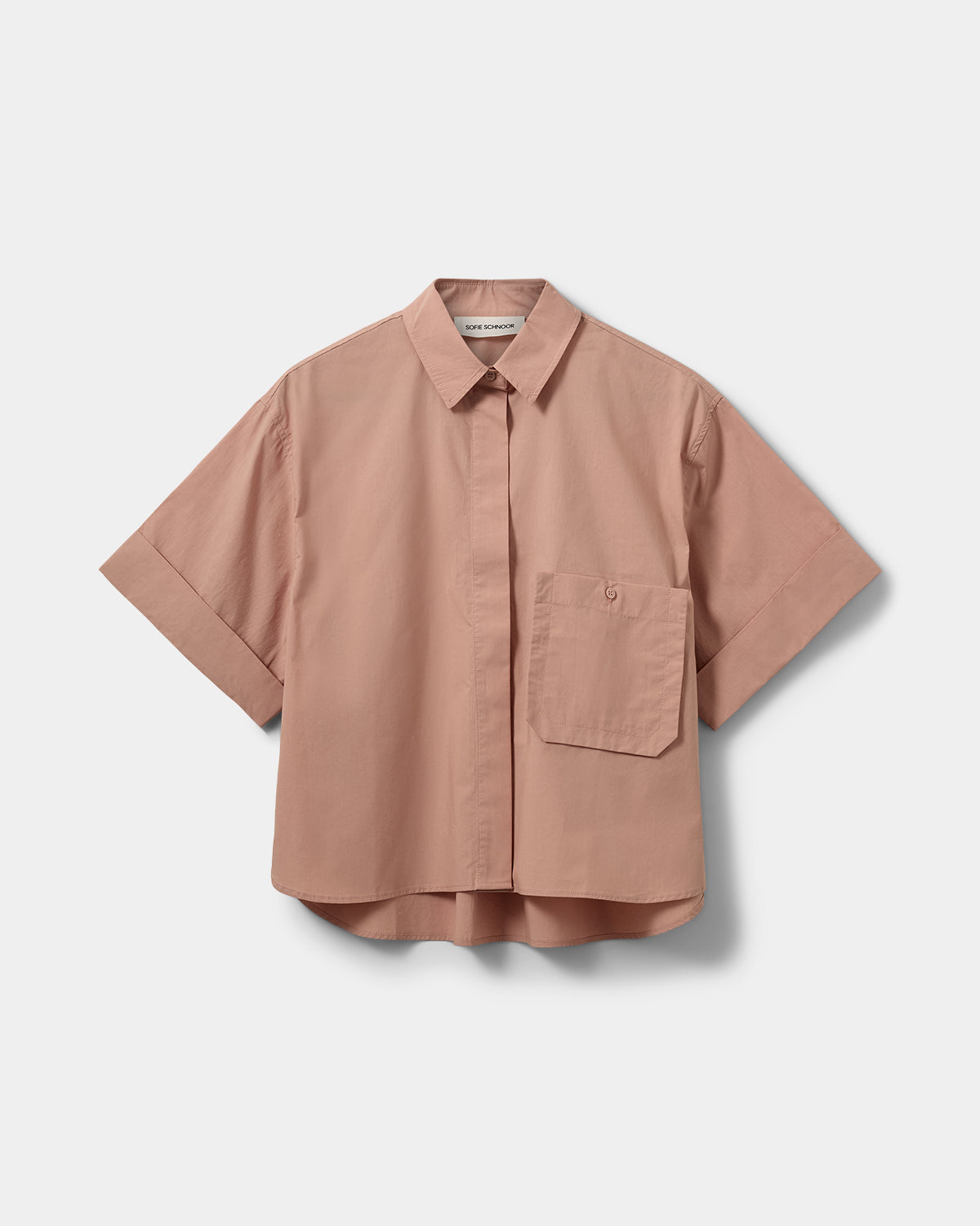Sofie Schnoor WOMEN LEANASW KORTÆRMET SKJORTE Skjorte 7160 Café Crème
