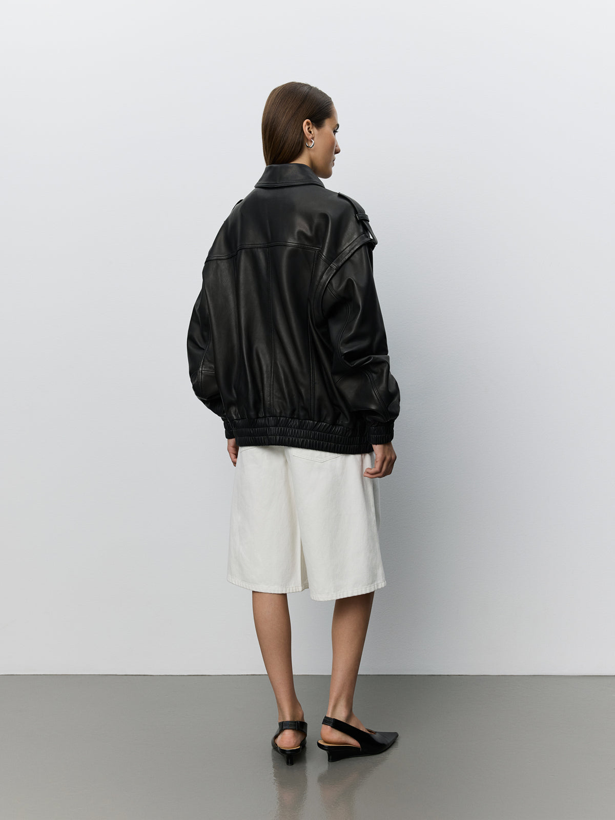 Sofie Schnoor WOMEN LENNIXSW OVERSIZE LÆDERJAKKE Læderjakke 1000 Black