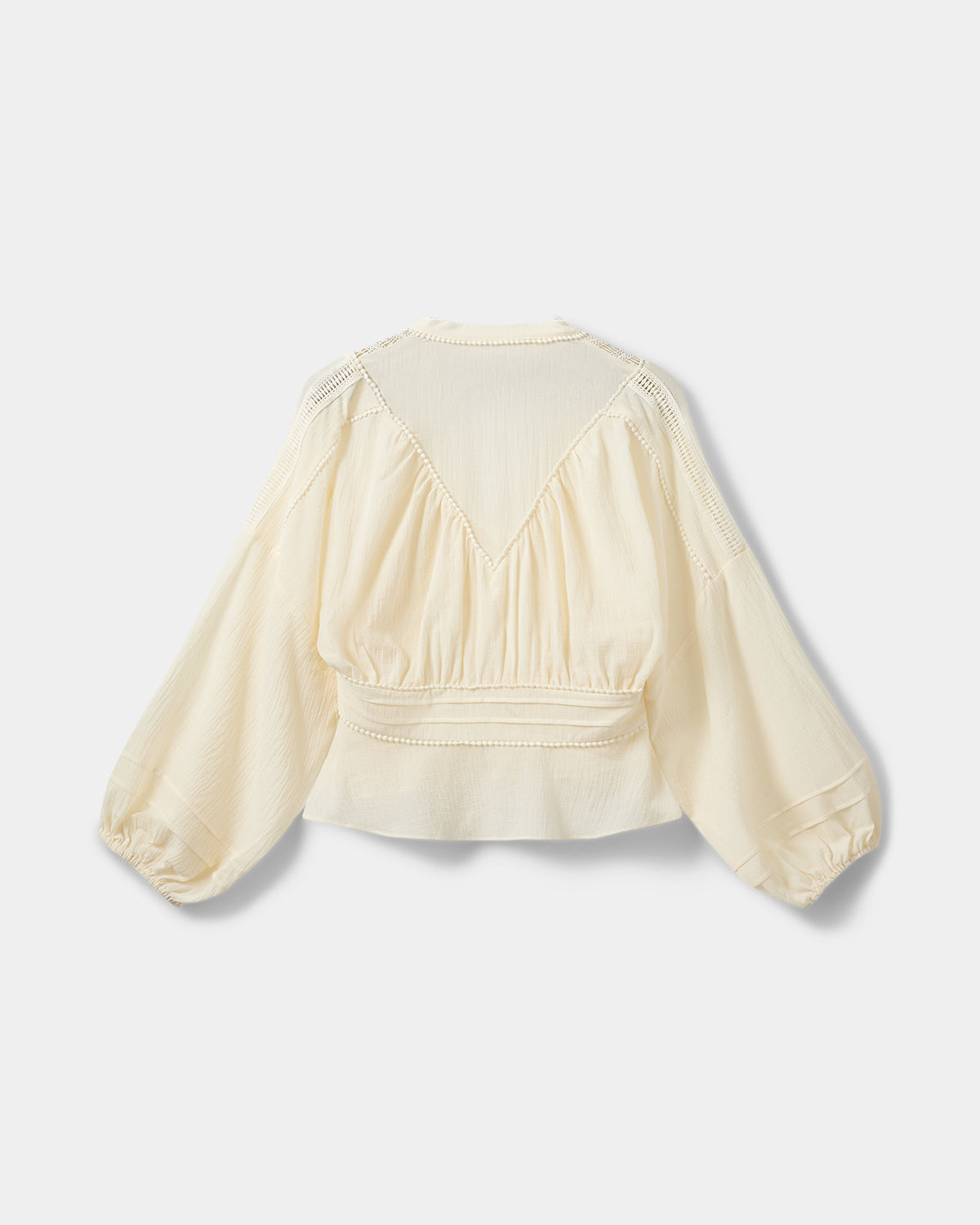 Sofie Schnoor WOMEN LOUSW BLONDE DETALJE BLUSE Bluse 0159 Cream White