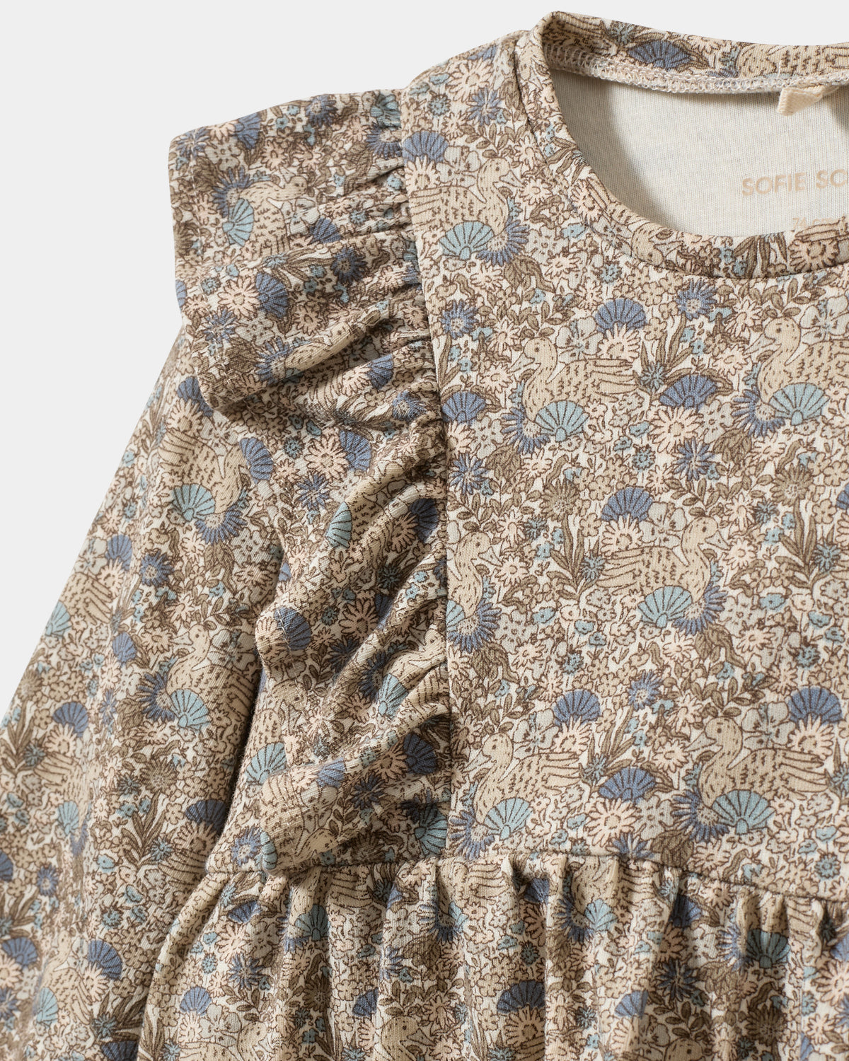 Sofie Schnoor KIDS LulaKB Kjole Kjole 5020 Blue AOP