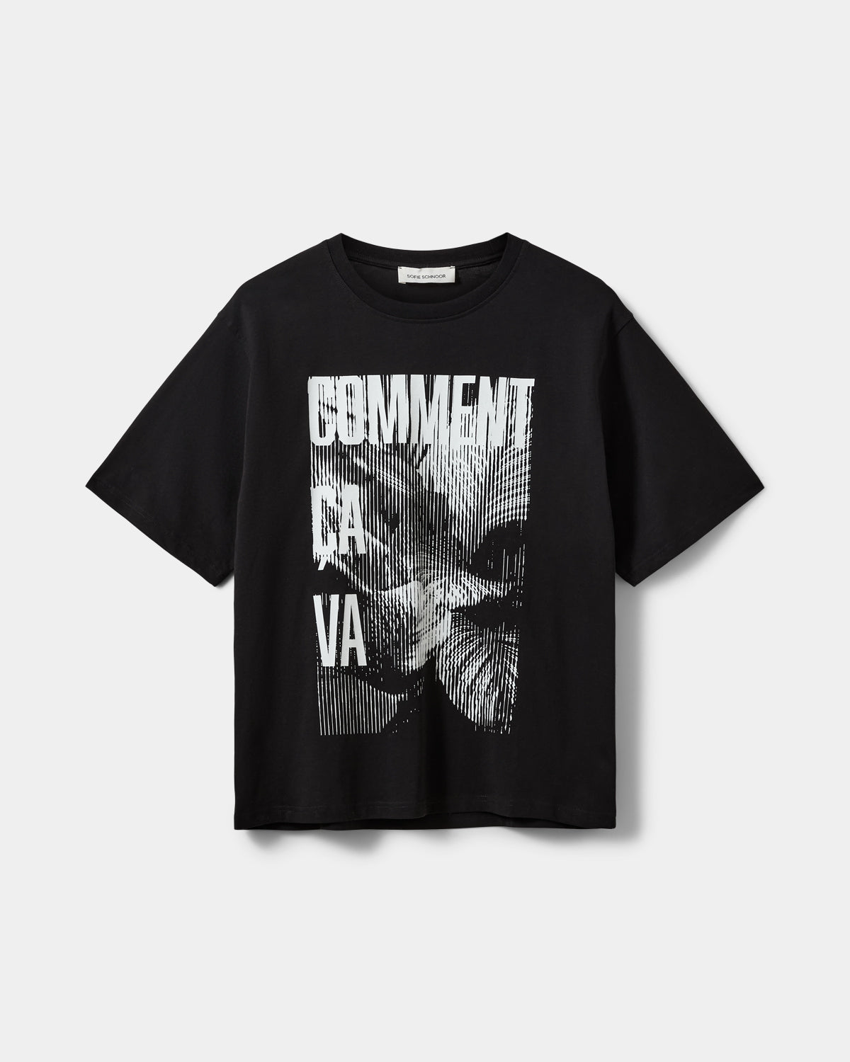 MAESW oversized printed t-shirt in Black | T-shirts for women