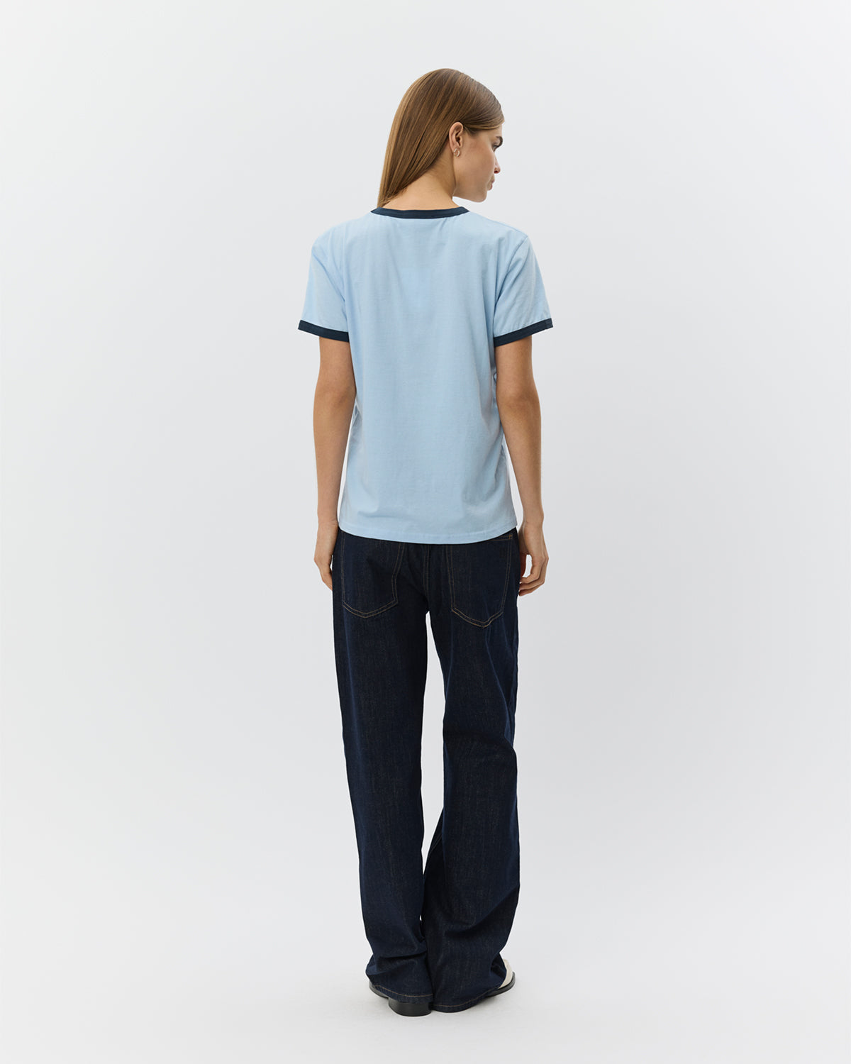 Sofie Schnoor WOMEN MAGGIESW KONTRAST KANT T-SHIRT T-shirt 5076 Blue