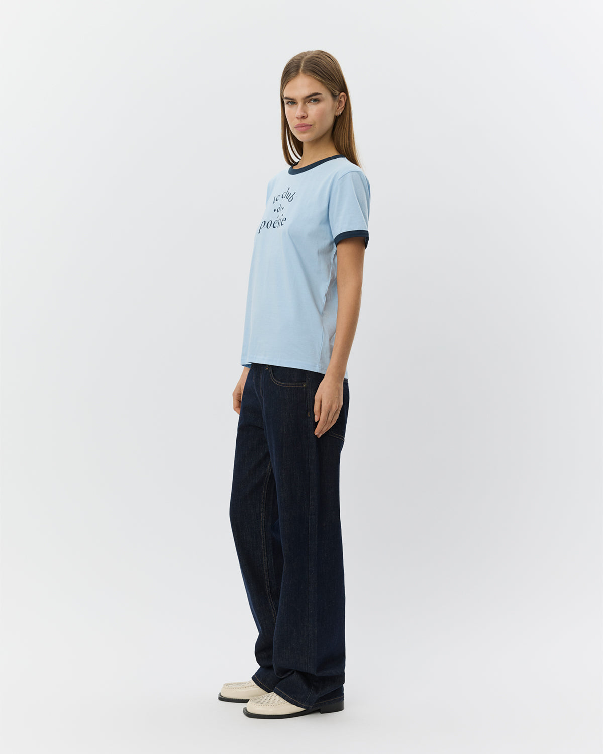 Sofie Schnoor WOMEN MAGGIESW KONTRAST KANT T-SHIRT T-shirt 5076 Blue