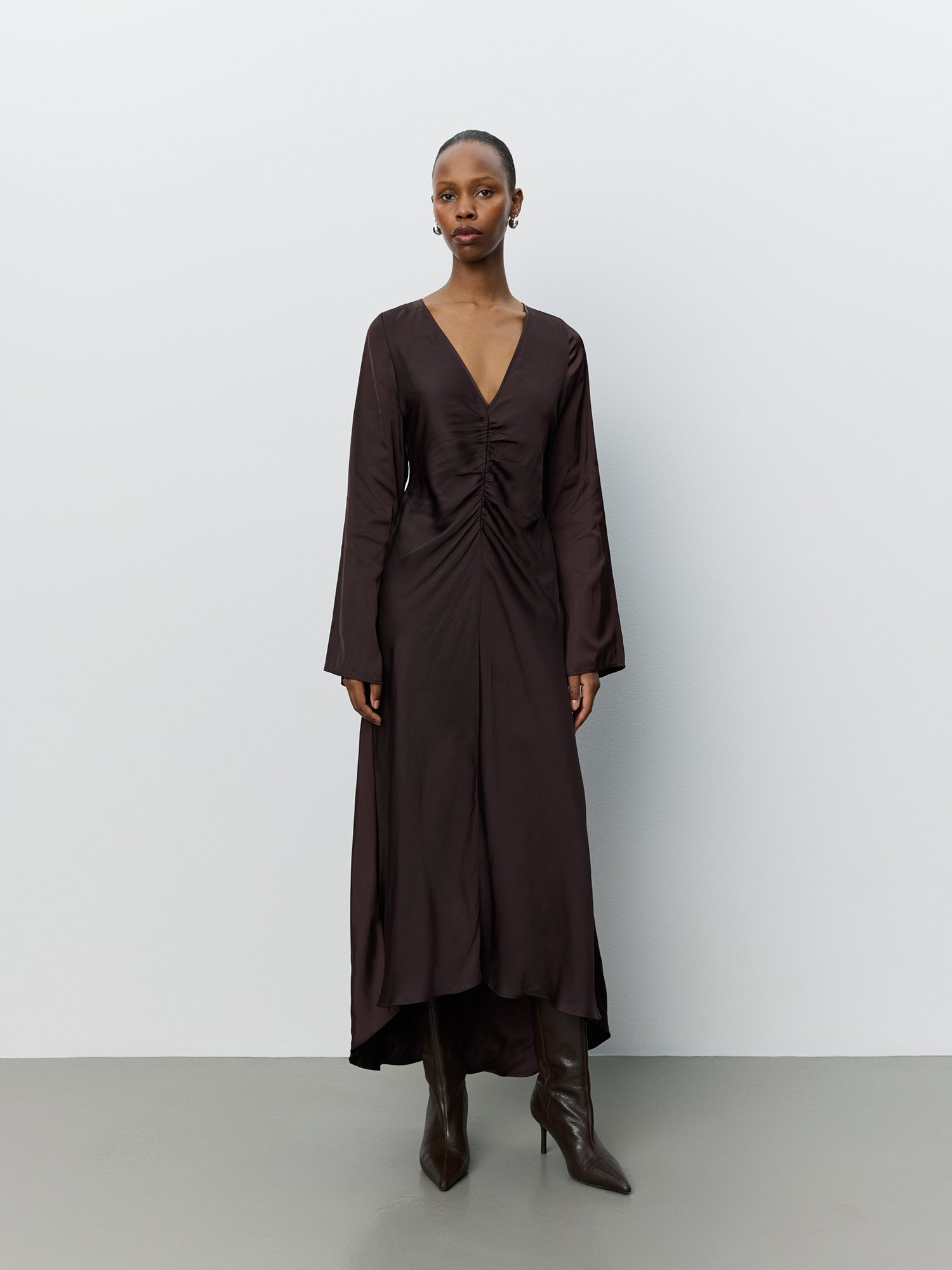 Sofie Schnoor WOMEN MALYSW ASYMMETRISK KJOLE Kjole 7168 Dark Plum