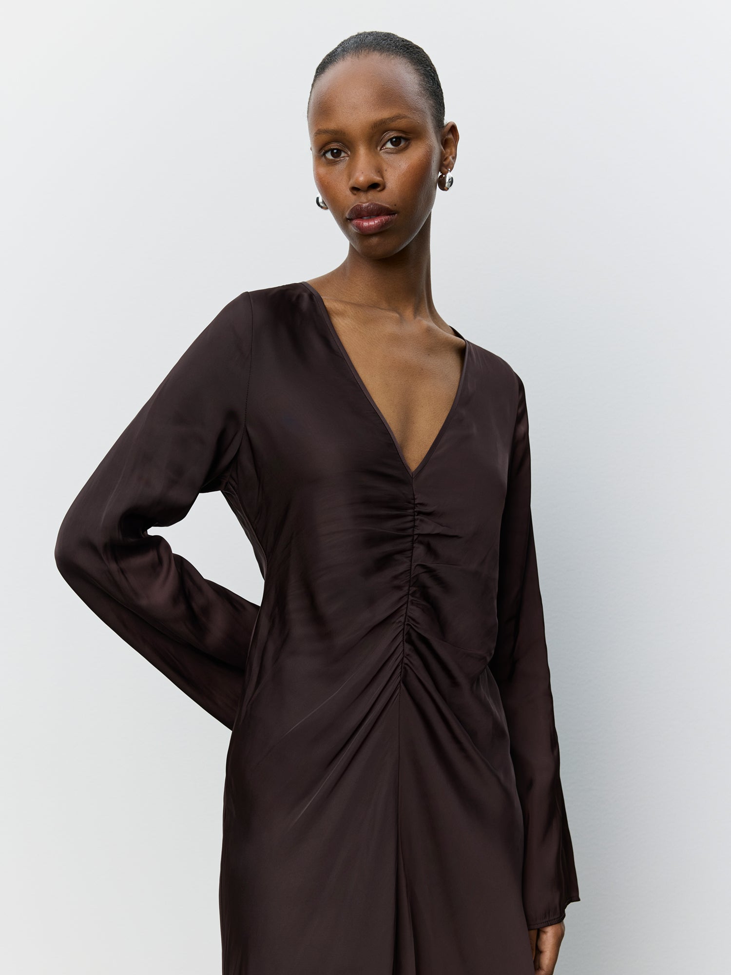 Sofie Schnoor WOMEN MALYSW ASYMMETRISK KJOLE Kjole 7168 Dark Plum