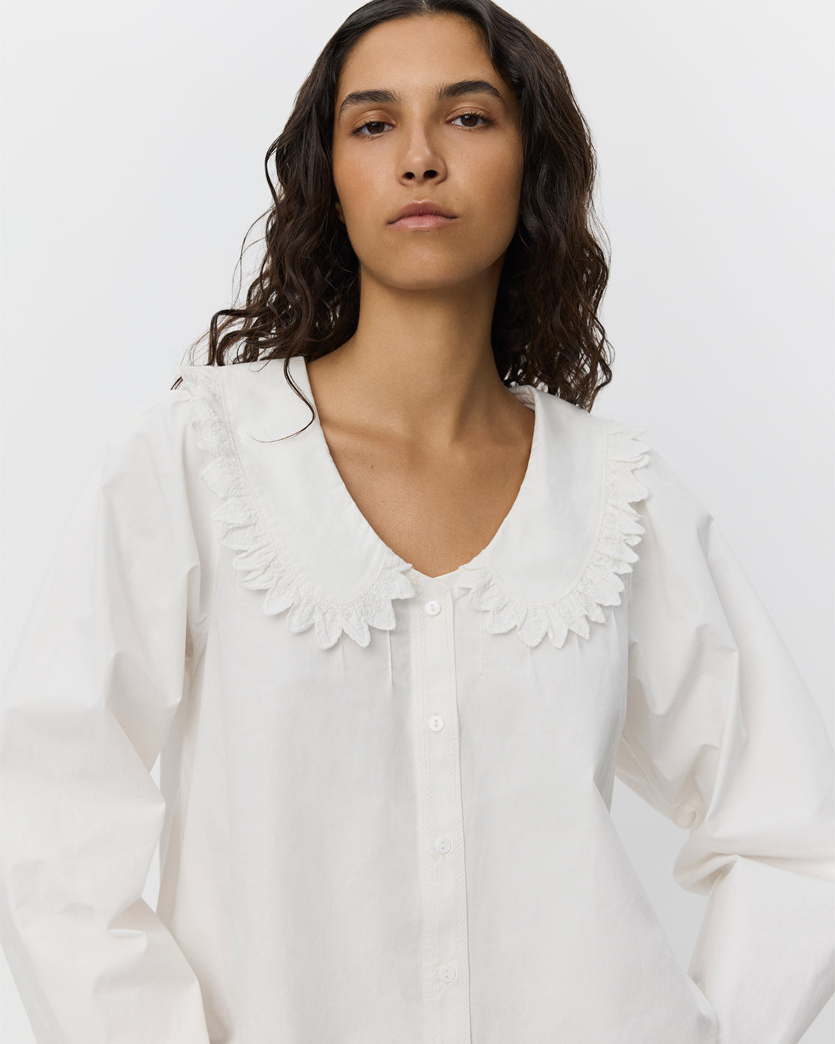 Sofie Schnoor WOMEN MANONSW SKJORTE Skjorte 0153 Cream