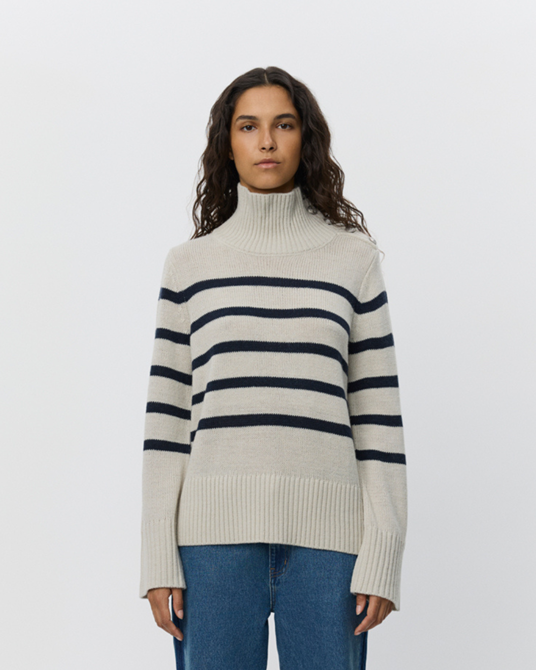 Sofie Schnoor WOMEN MARGARETSW SWEATER Sweater 8048 Grey Striped