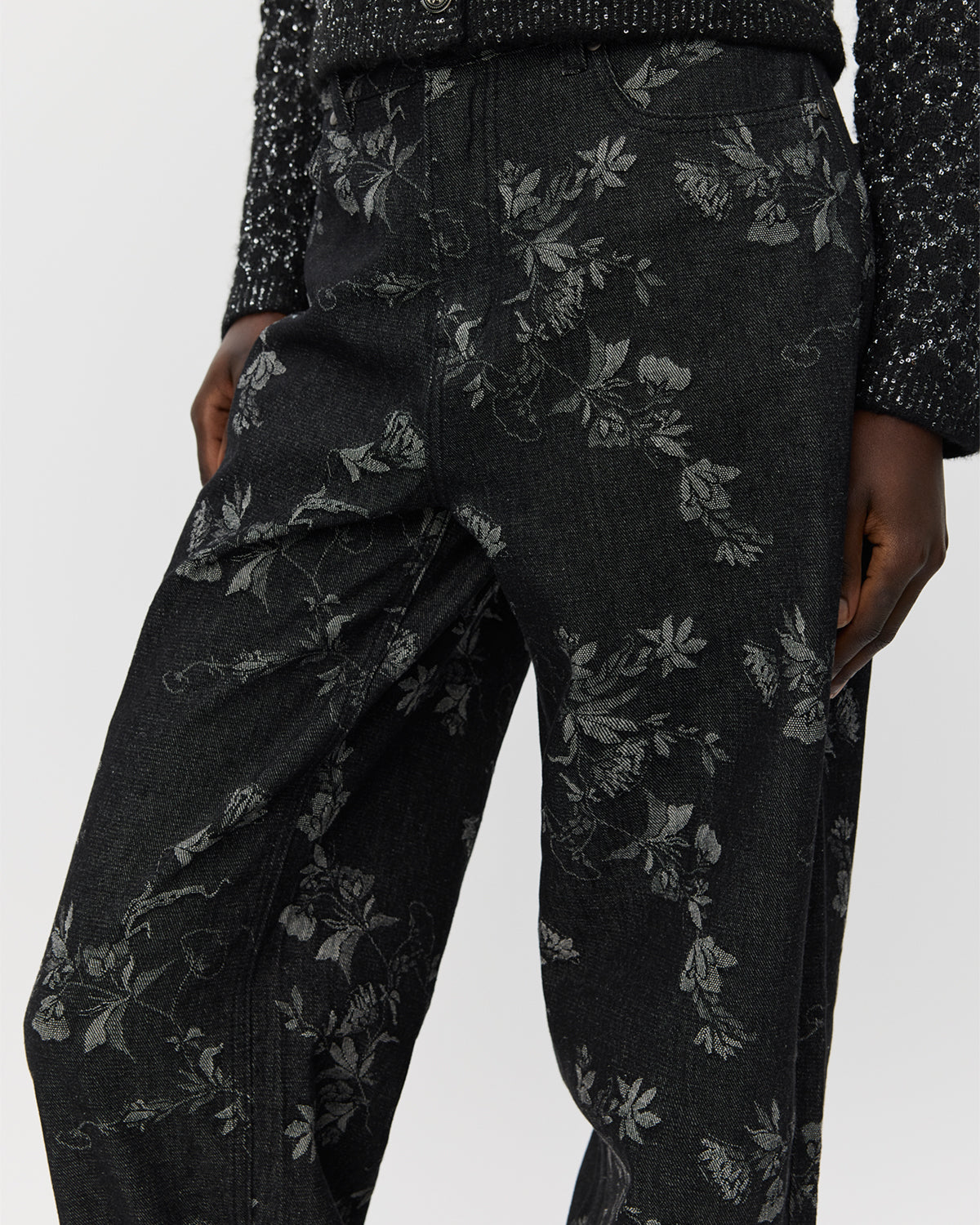 Sofie Schnoor WOMEN MARIAMSW JEANS Jeans 1010 Black flower