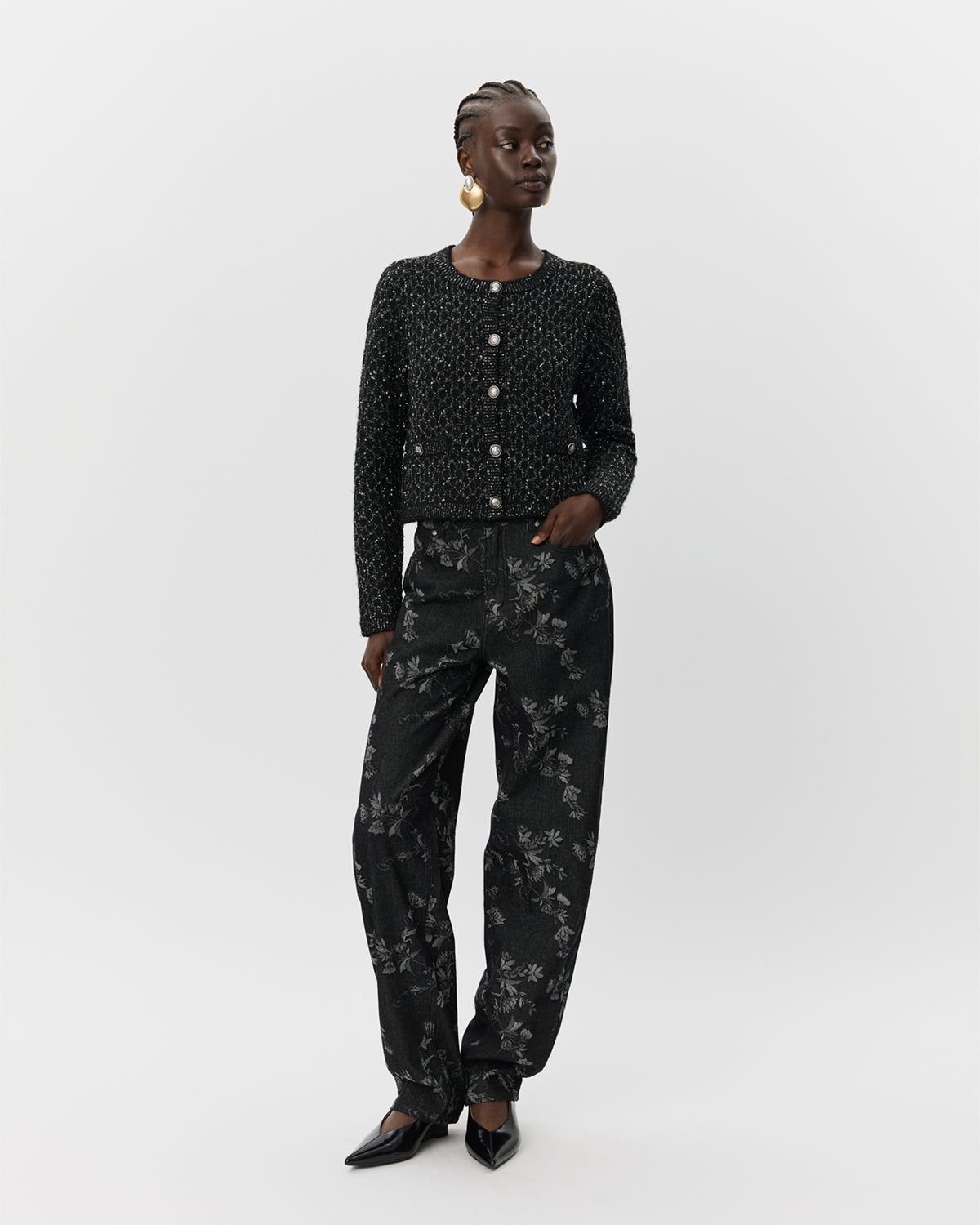 Sofie Schnoor WOMEN MARIAMSW JEANS Jeans 1010 Black flower