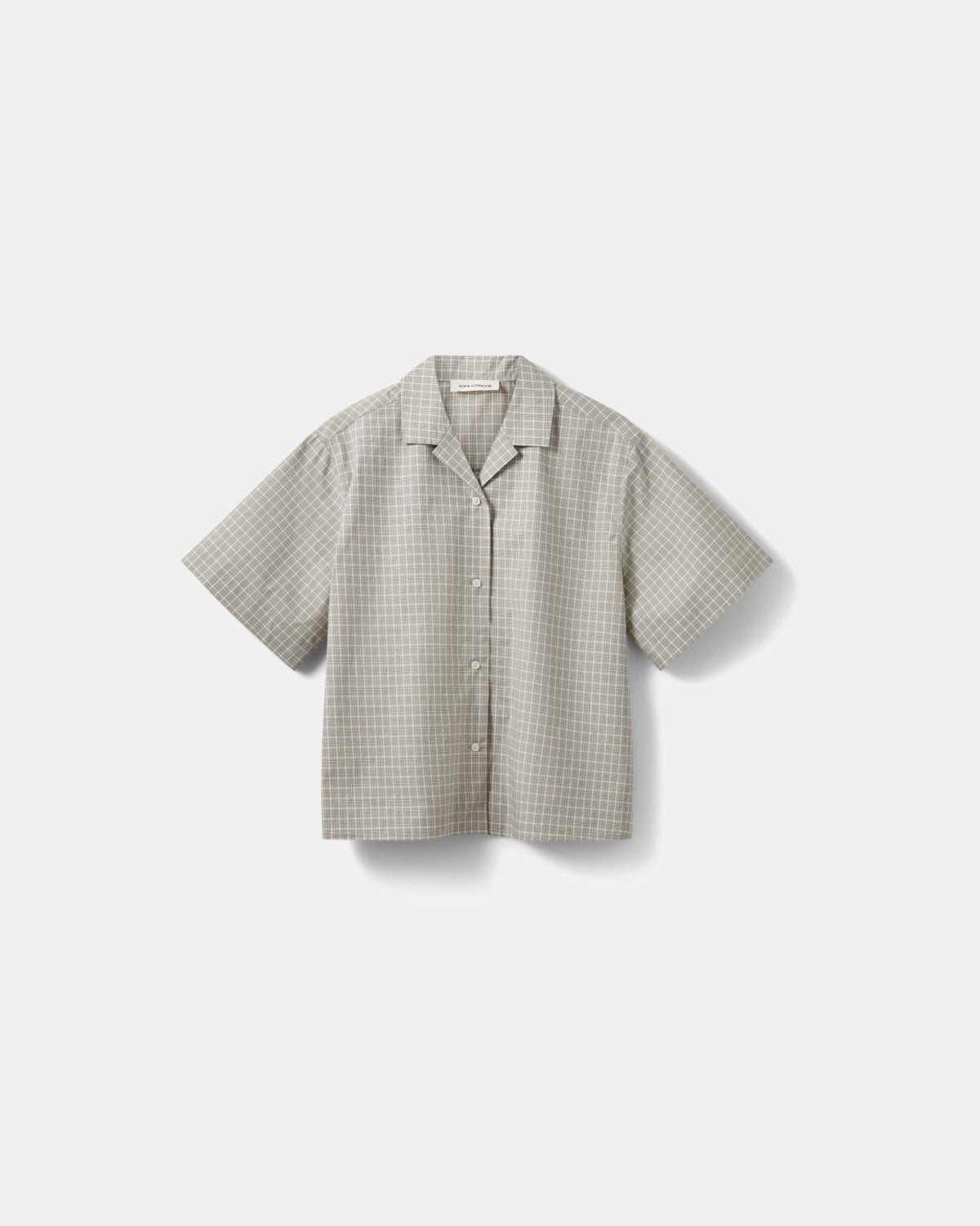 Sofie Schnoor WOMEN MAVISSW KORTÆRMET SKJORTE Skjorte 8040 Grey check