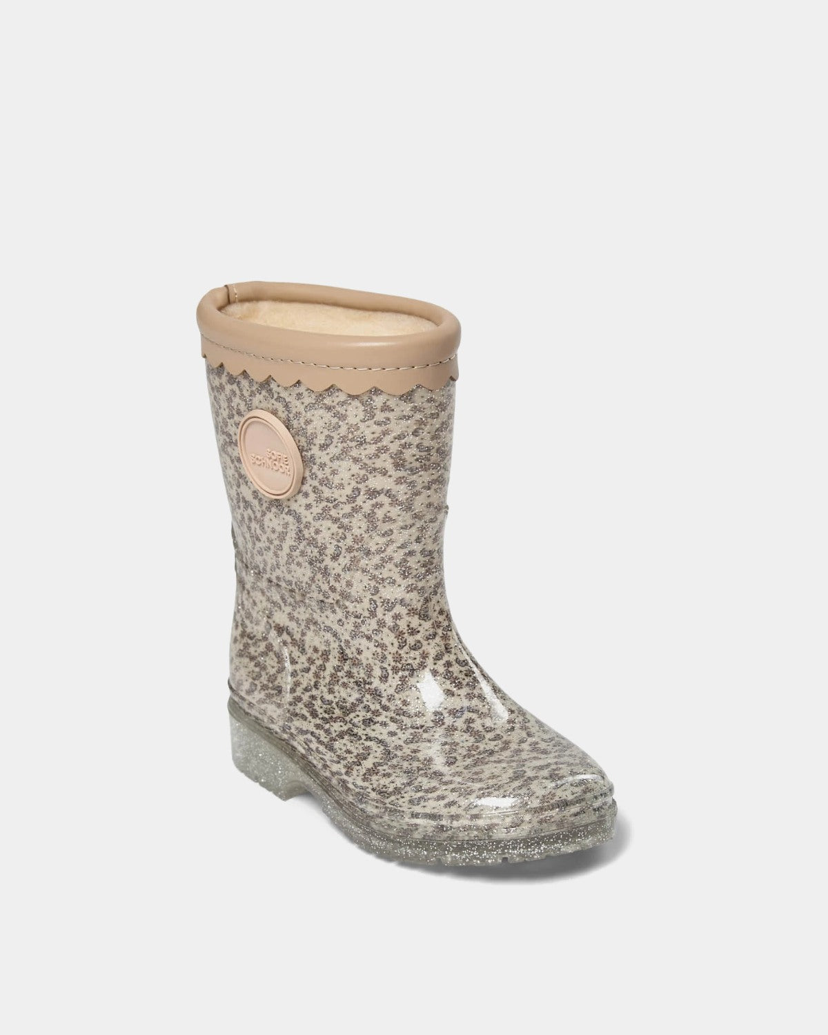 Sofie Schnoor KIDS MELLYKB GUMMISTØVLE MED FOER Gummistøvle 9109 Off White w AOP