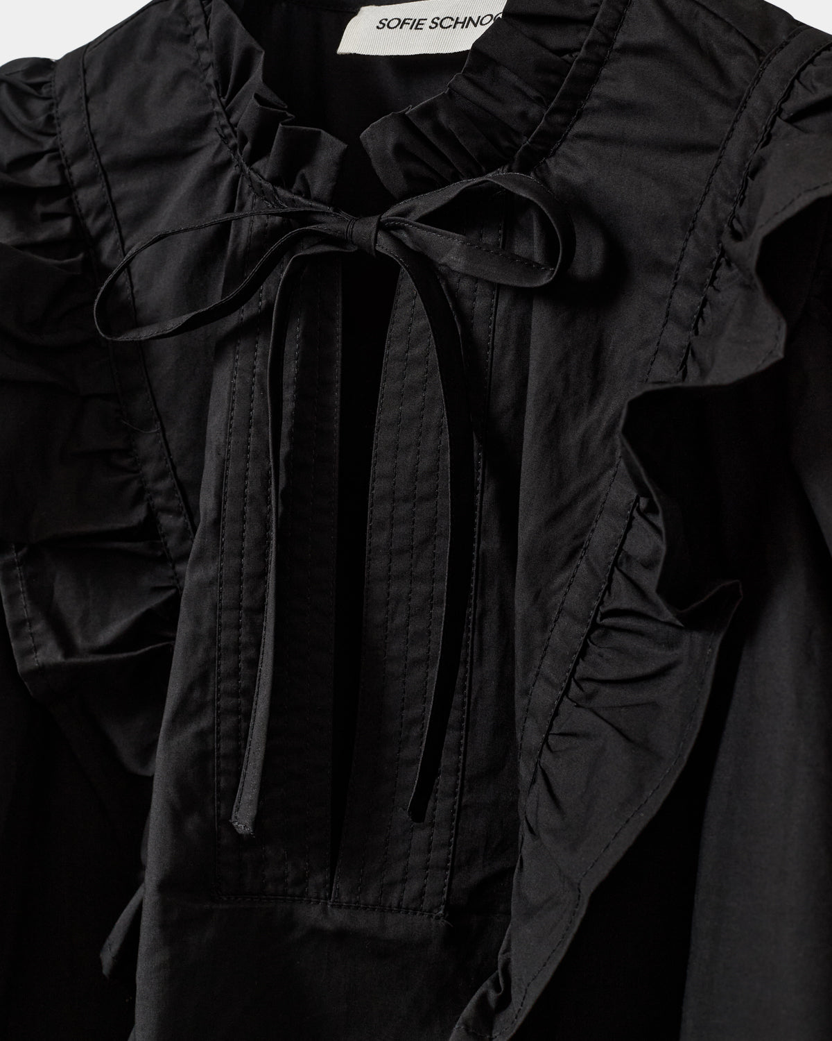 Sofie Schnoor WOMEN MERLINDASW FRILL TOP Top 1000 Black