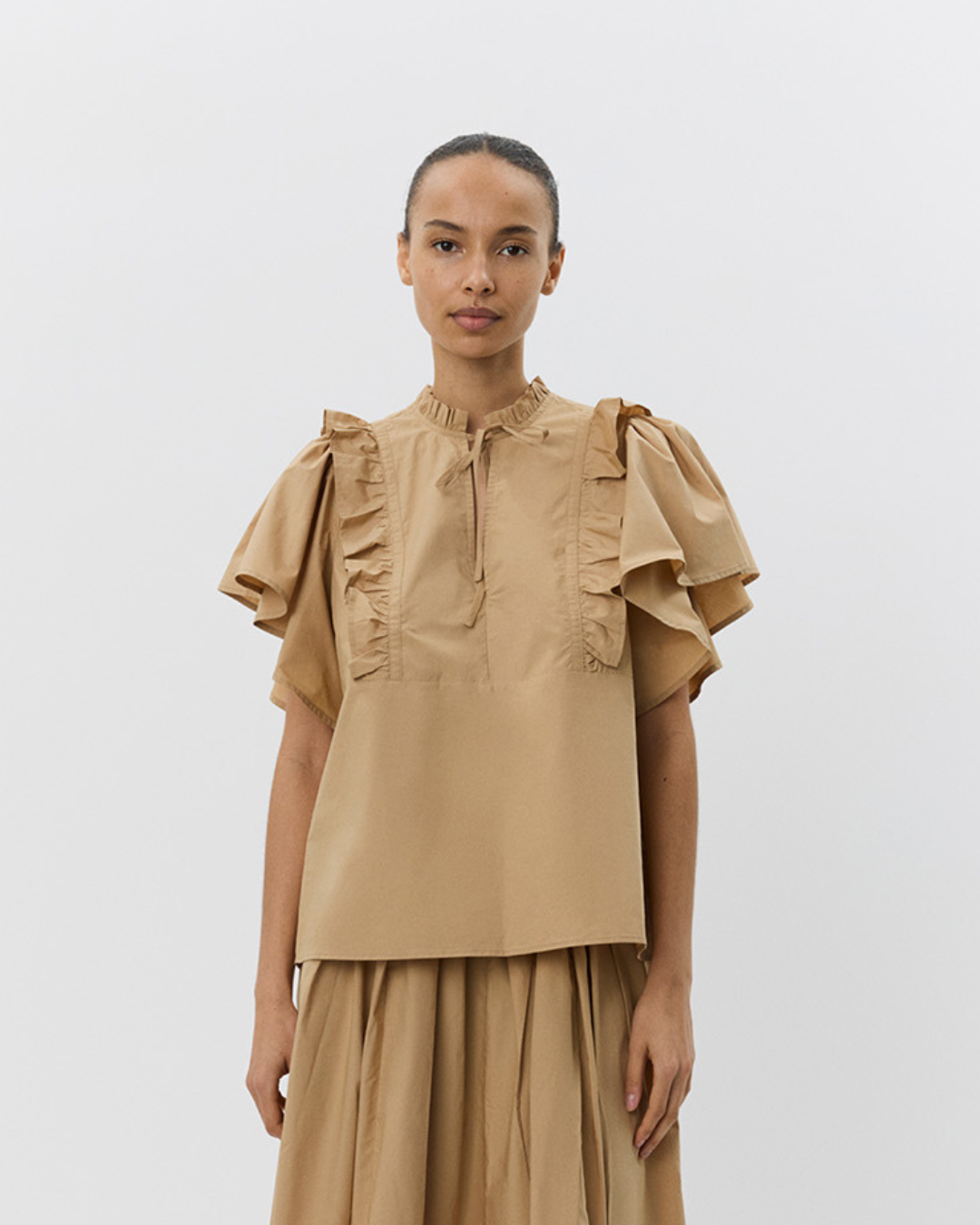 MERLYSW BLOUSE Bluse - 7012 Camel | Sofie Schnoor