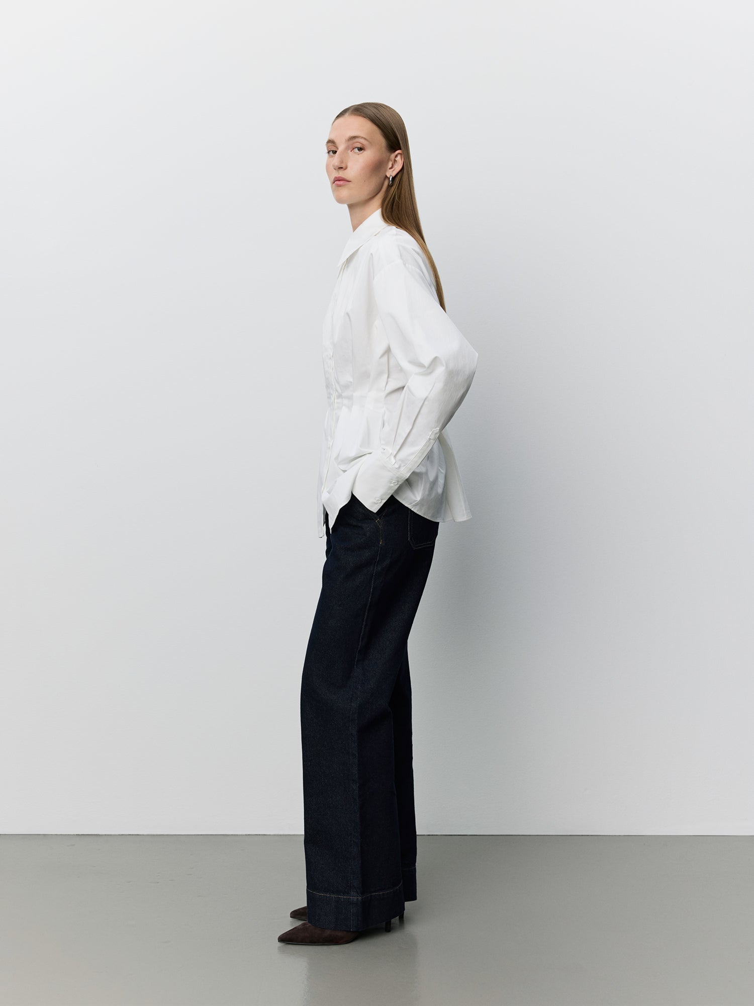 Sofie Schnoor WOMEN MIKRASW FITTED SKJORTE MED LÆG Skjorte 0101 Off white