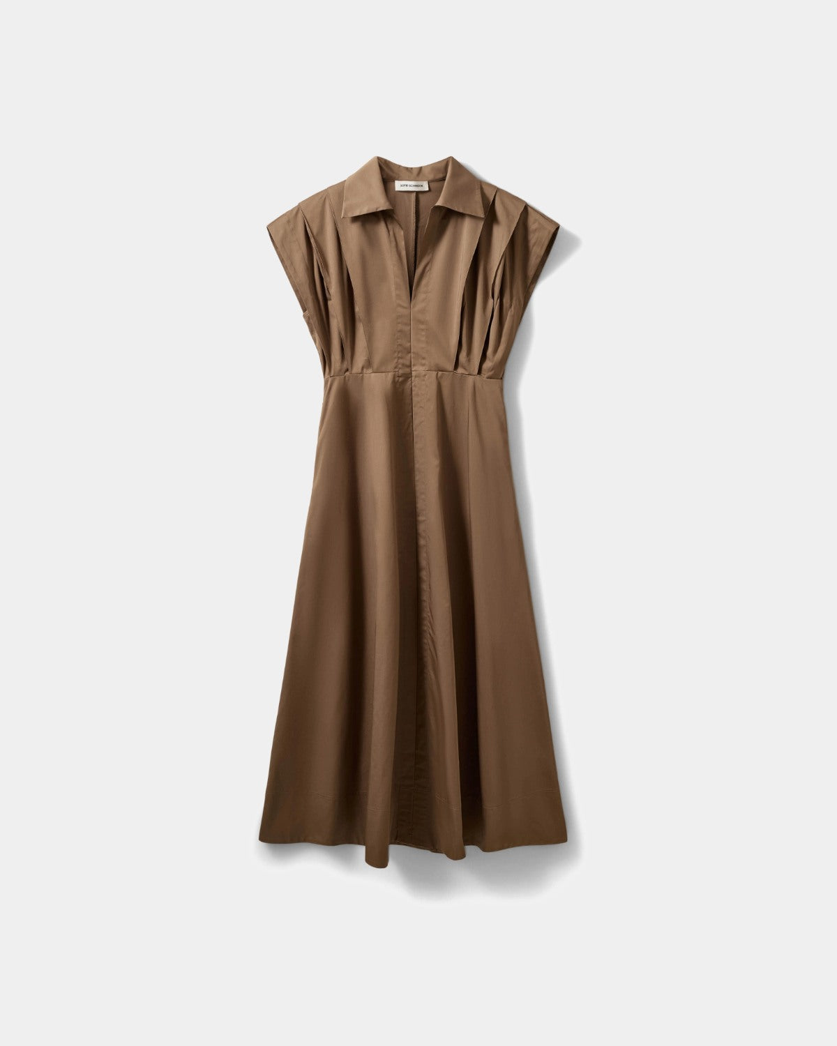 Sofie Schnoor WOMEN MINERASW LANG KJOLE MED LÆG Kjole 9099 Middle Brown
