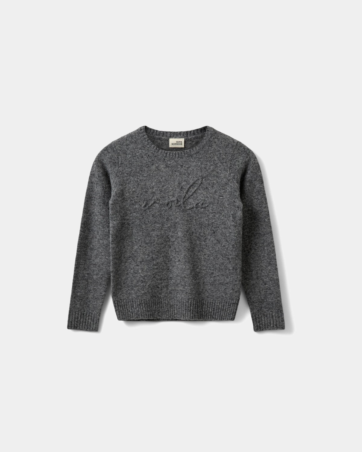 Sofie Schnoor YOUNG MINNIKSY STRIK Strik 8011 Dark grey melange